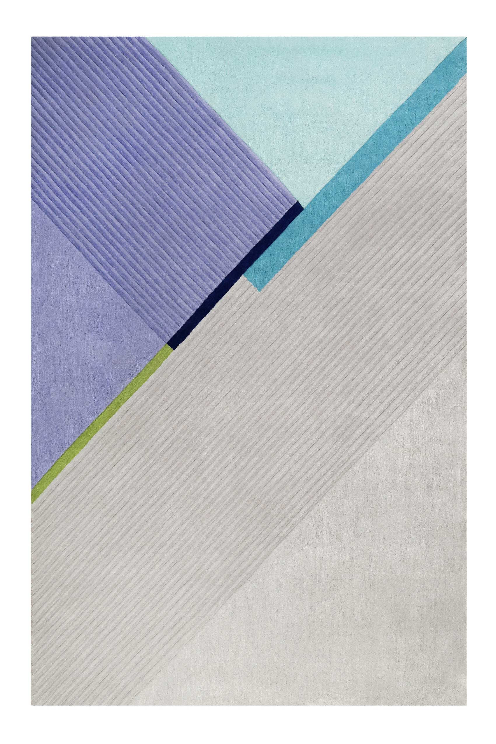 Esprit Teppich Grau Blau Kurzflor » XAZ « - Ansicht 1