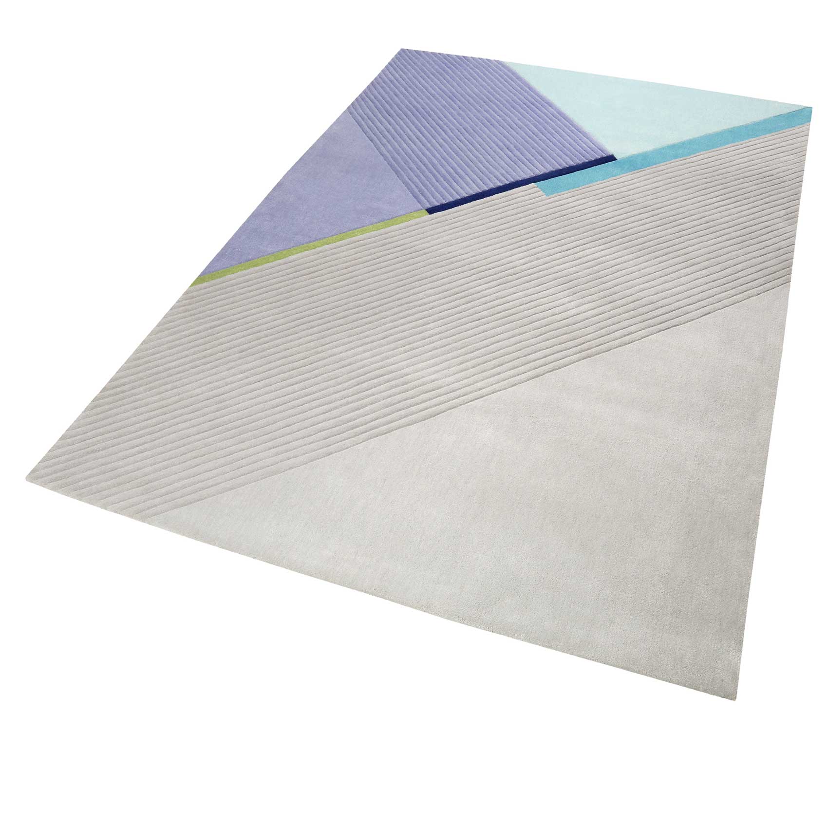 Esprit Teppich Grau Blau Kurzflor » XAZ « - Ansicht 2