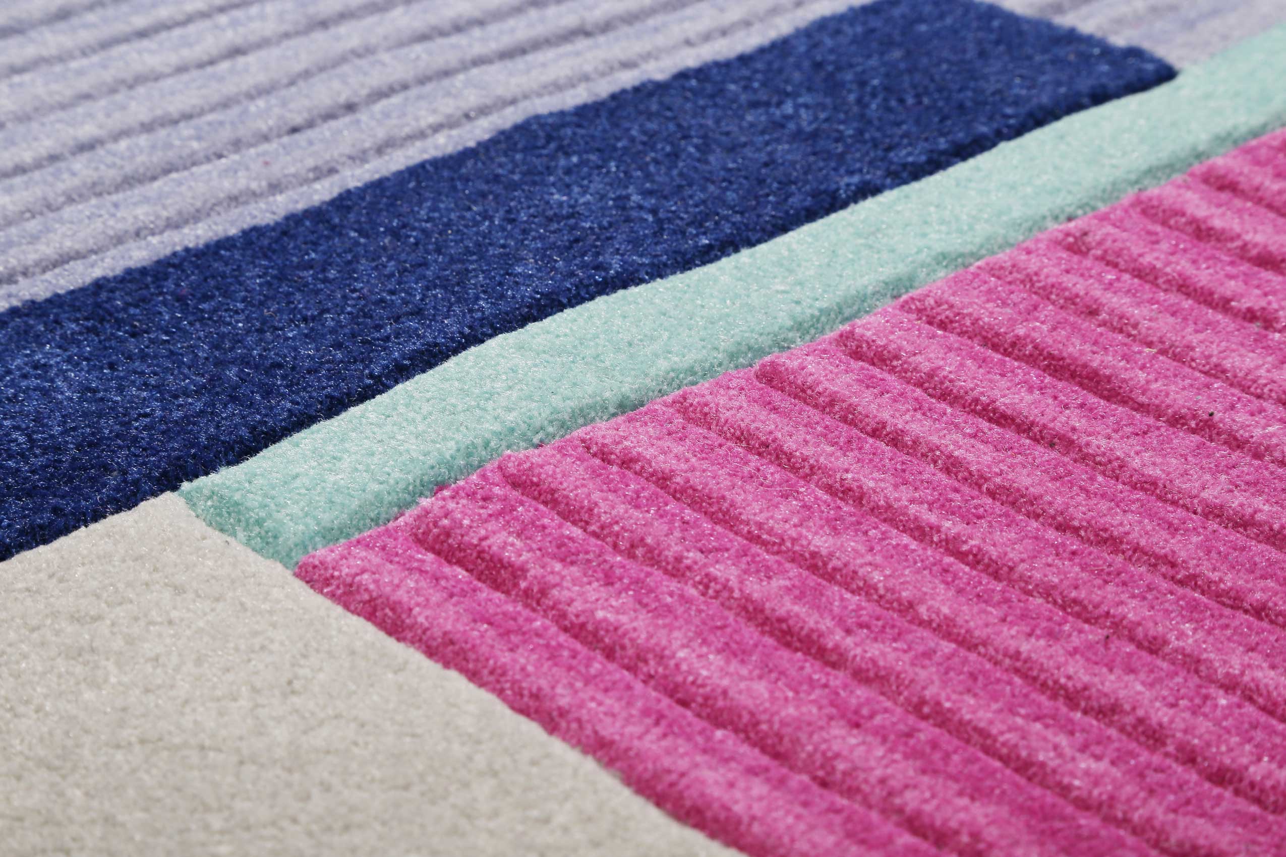 Esprit Teppich Blau Pink Kurzflor » XAZ « - Ansicht 5