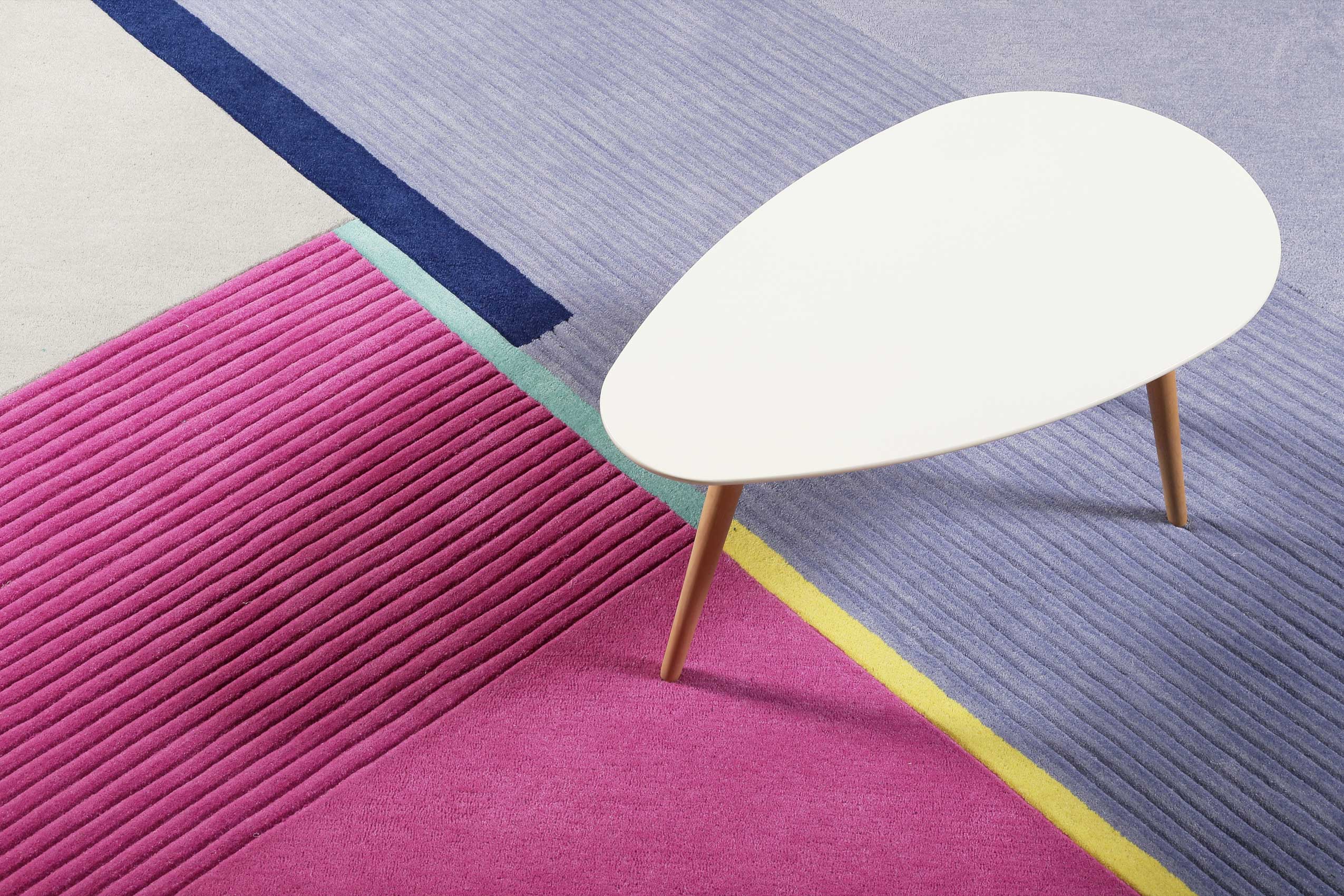 Esprit Teppich Blau Pink Kurzflor » XAZ « - Ansicht 6