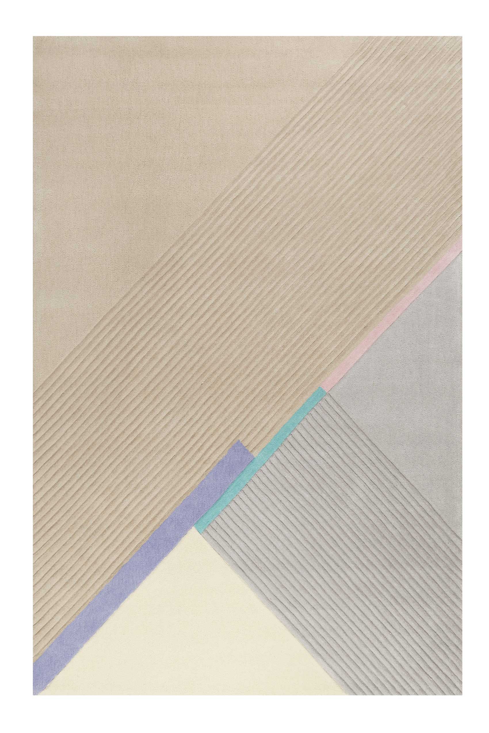 Esprit Teppich Beige Taupe Kurzflor 