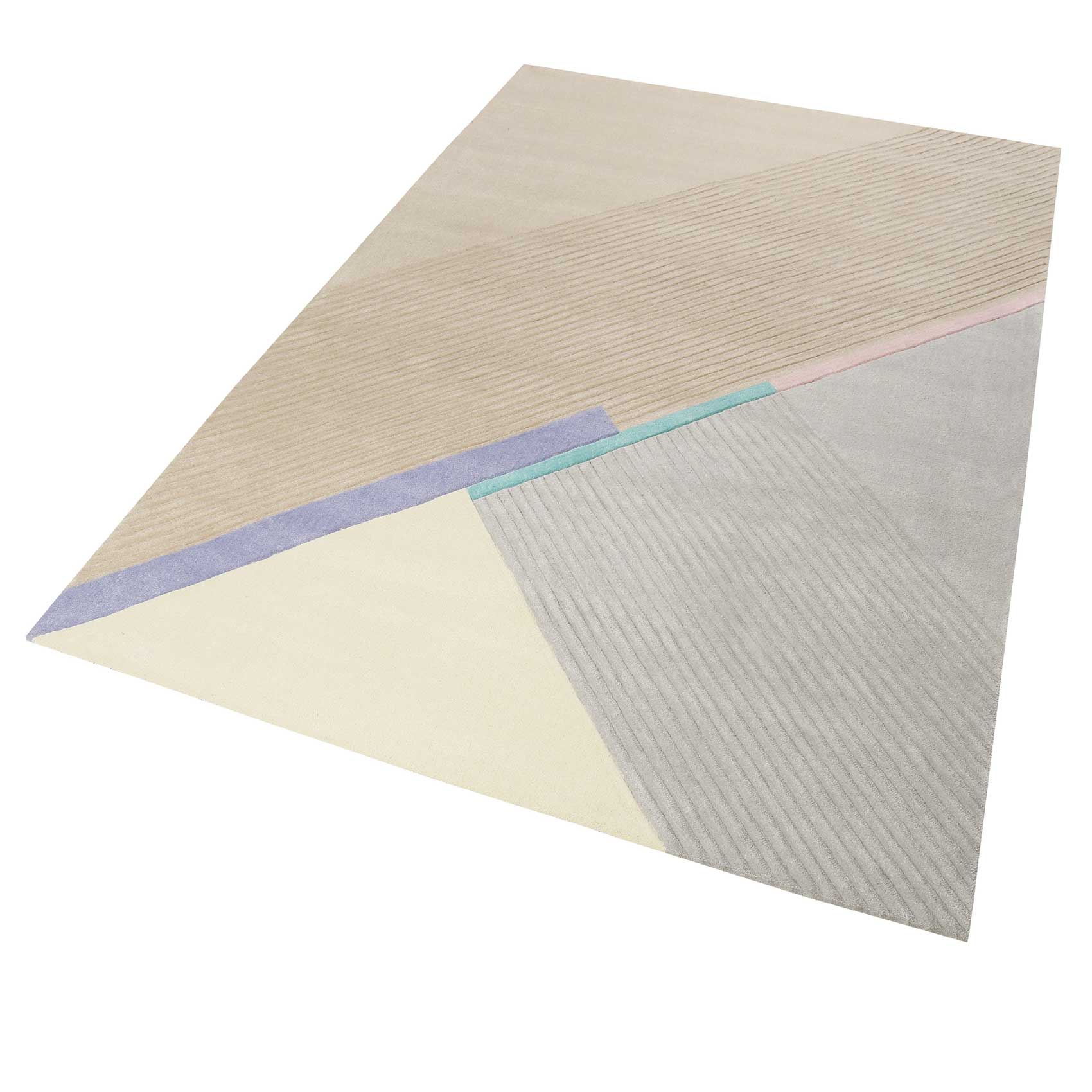 Esprit Teppich Beige Taupe Kurzflor 