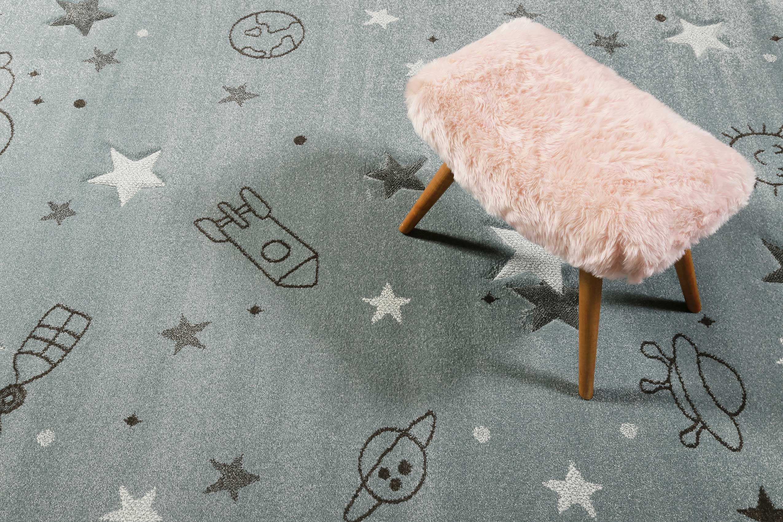 Esprit Kinder Teppich grau » Yoda « - Ansicht 6