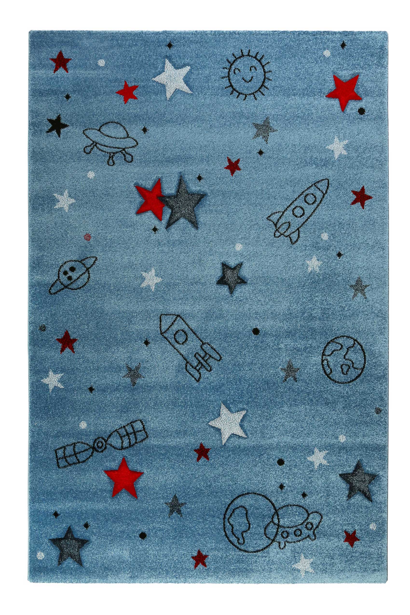 Esprit Kinder Teppich blau » Yoda « - Ansicht 1
