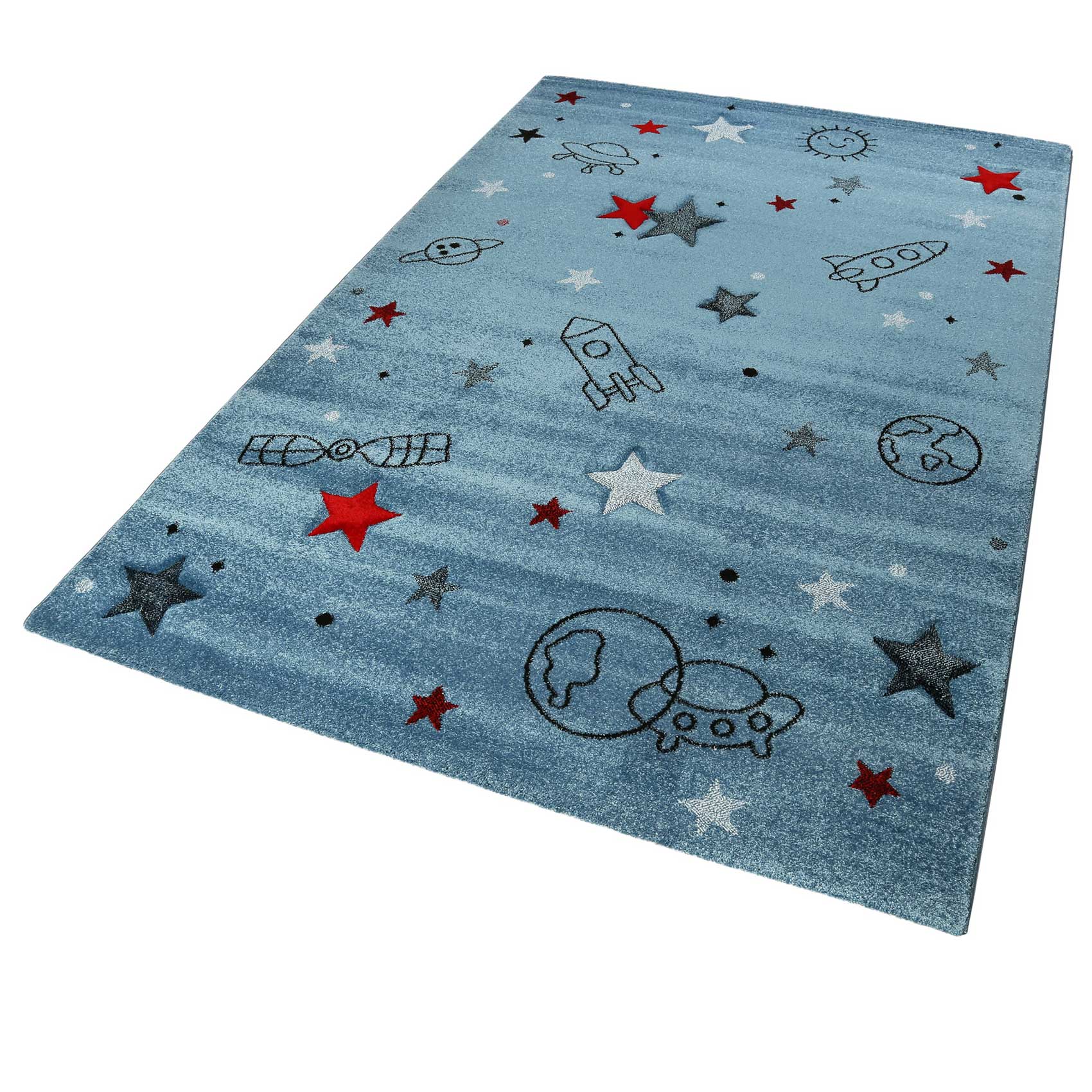 Esprit Kinder Teppich blau » Yoda « - Ansicht 2