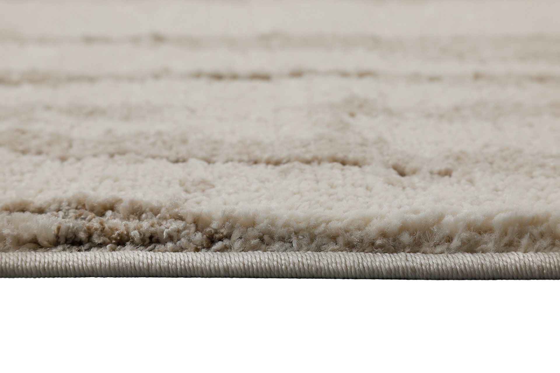 Kurzflor Teppich Creme Beige