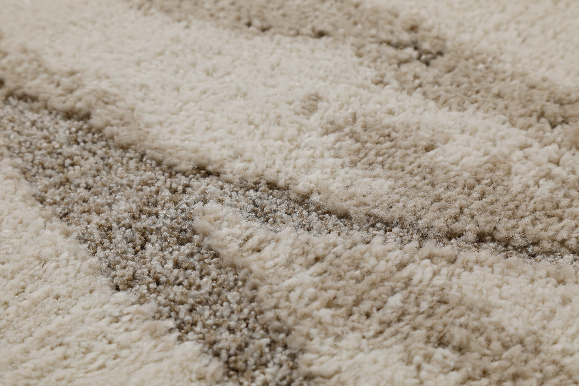 Kurzflor Teppich Creme Beige