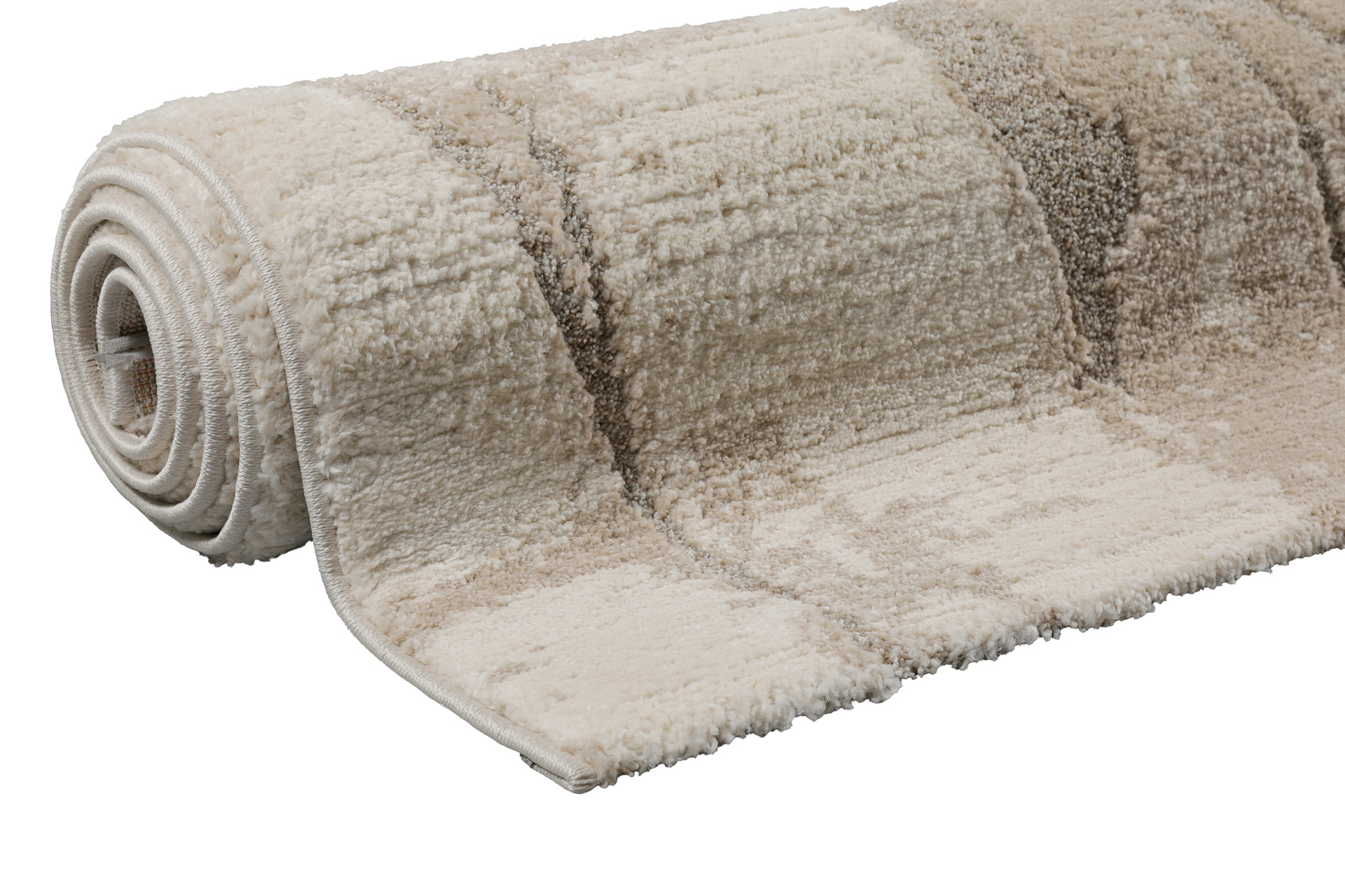 Kurzflor Teppich Creme Beige