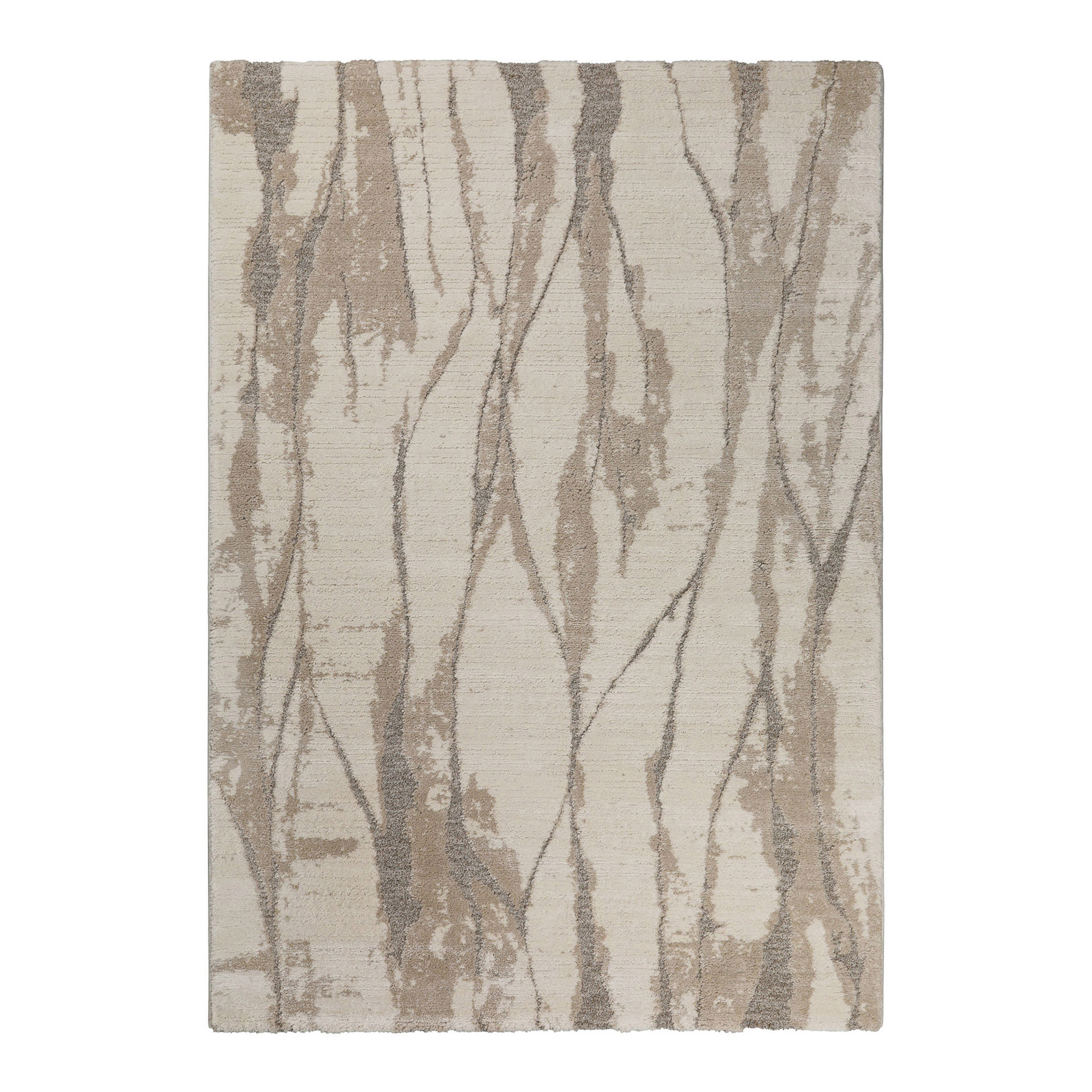Kurzflor Teppich Creme Beige