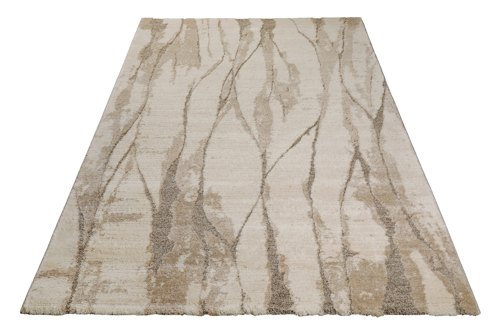 Kurzflor Teppich Creme Beige