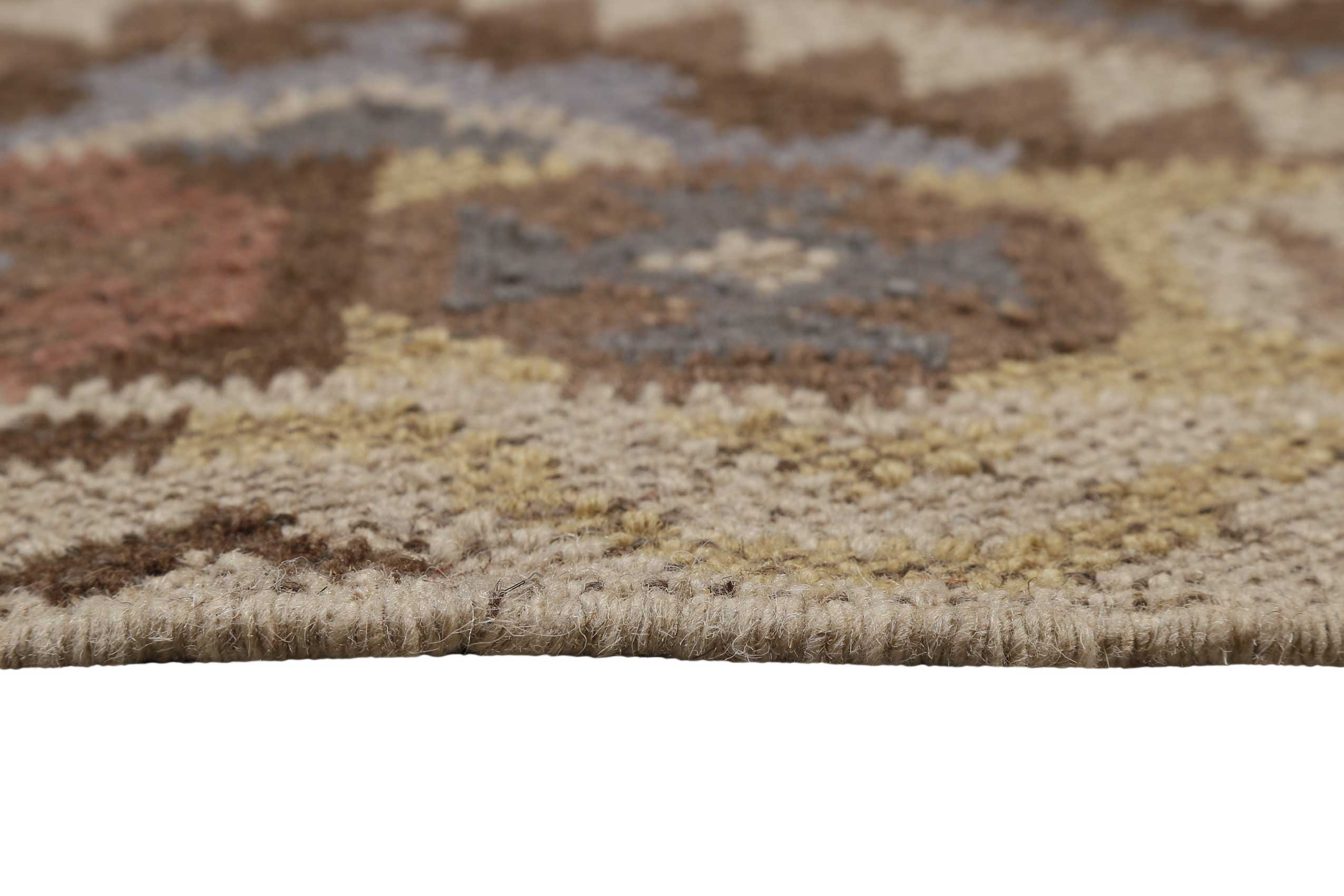 Kelim Teppich Hellbraun aus Wolle » Migny « Green Looop - Ansicht 4