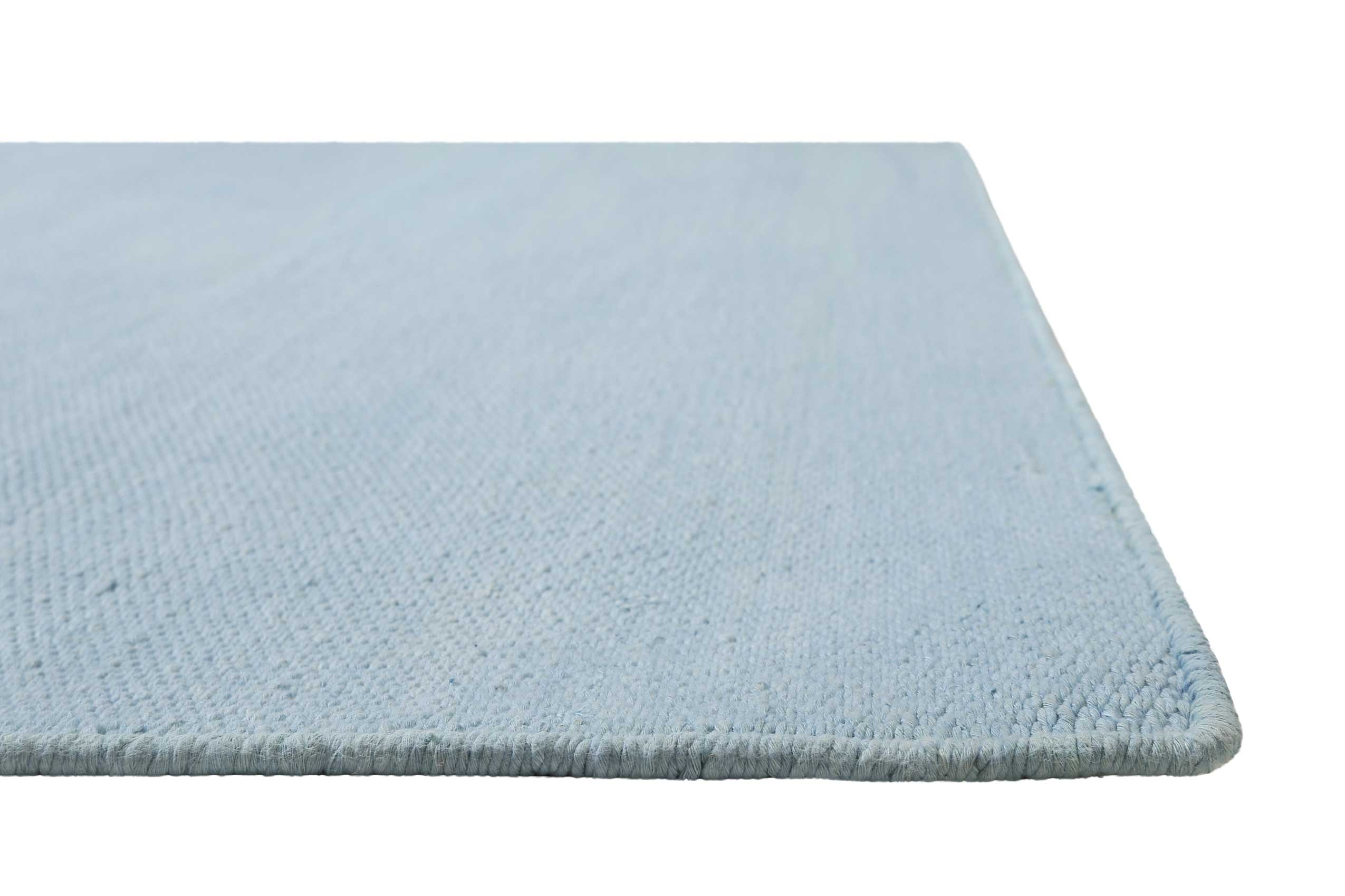 Kelim Teppich Hellblau aus Baumwolle » Nizza « Green Looop - Ansicht 3