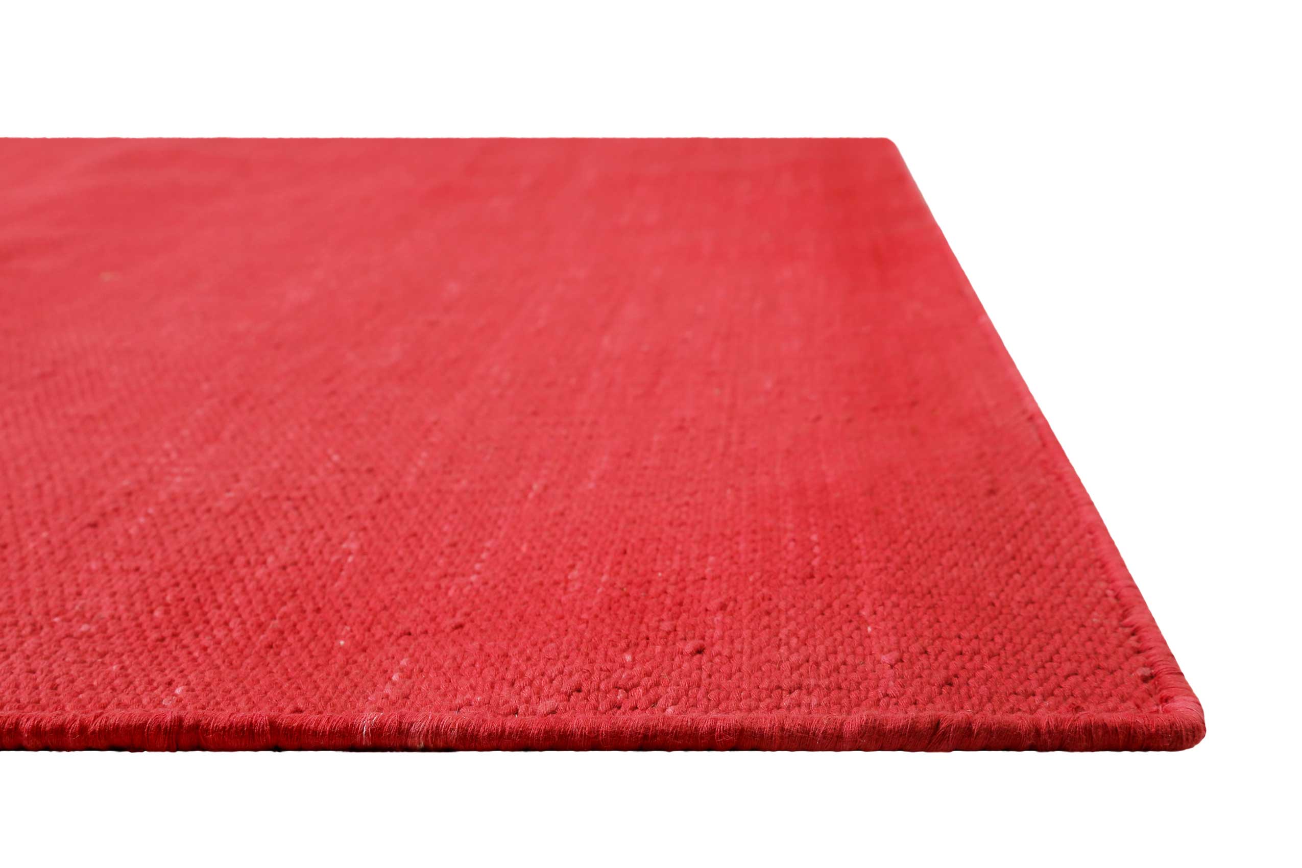 Kelim Teppich Rot aus Baumwolle » Nizza « Green Looop - Ansicht 3