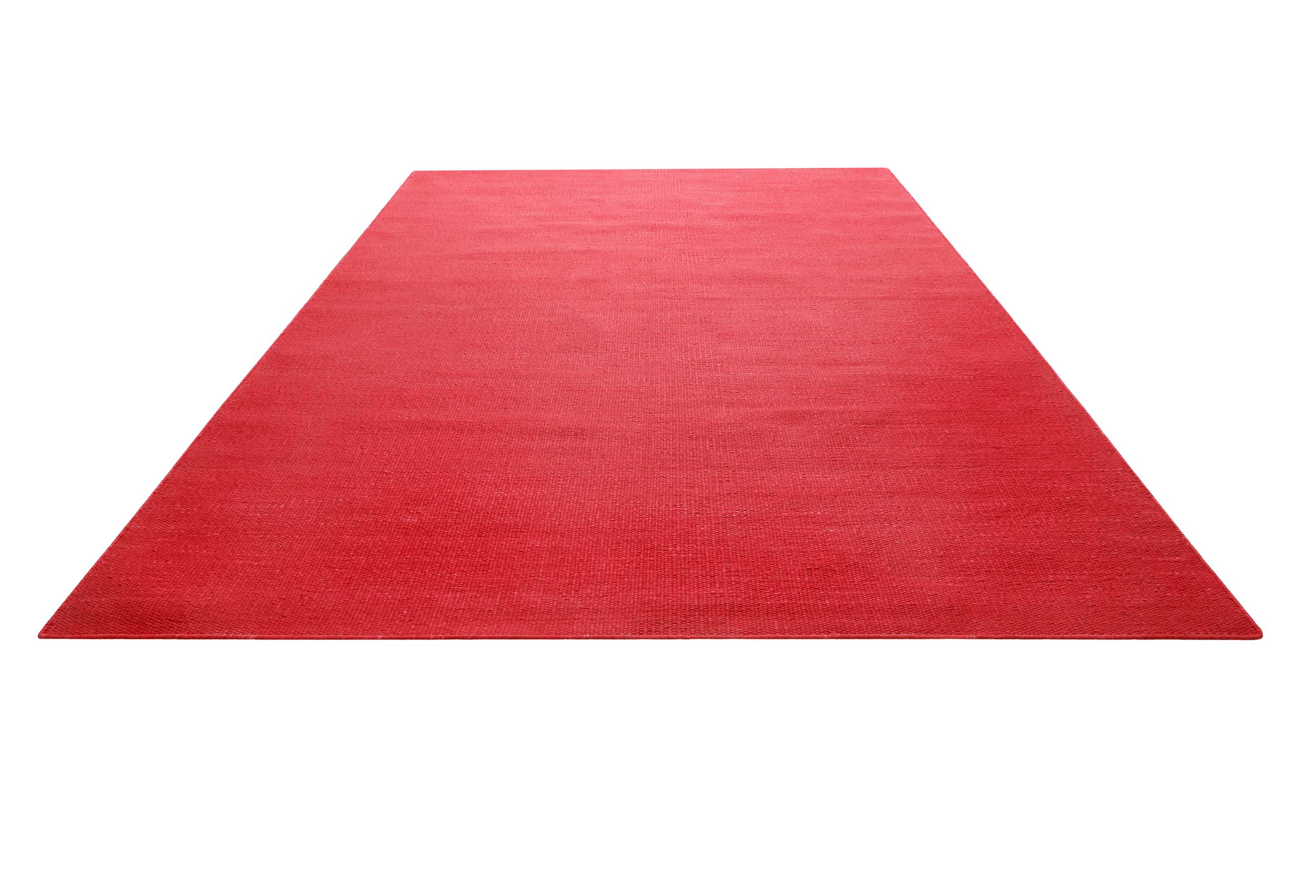 Kelim Teppich Rot aus Baumwolle 