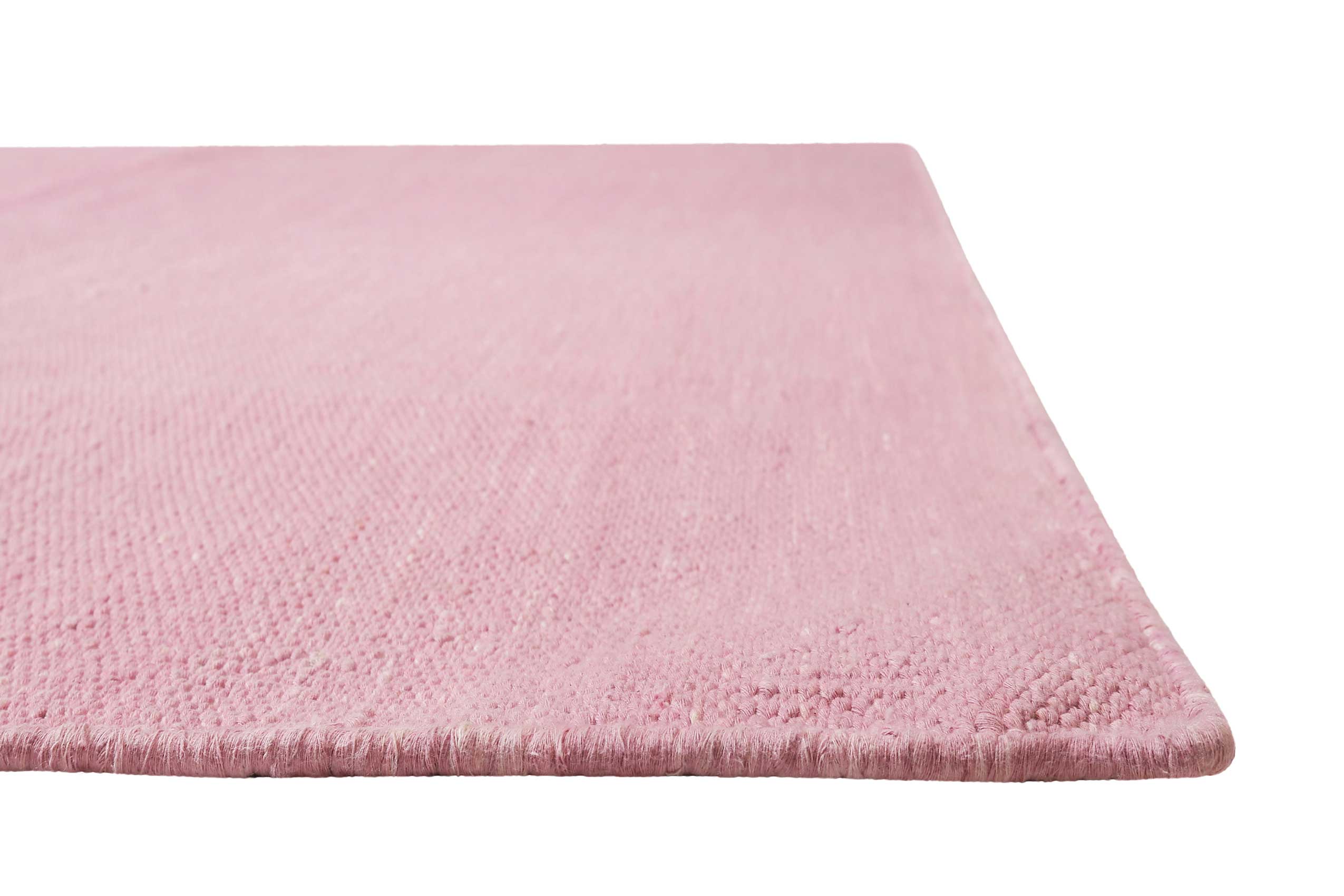 Kelim Teppich Rosa aus Baumwolle 