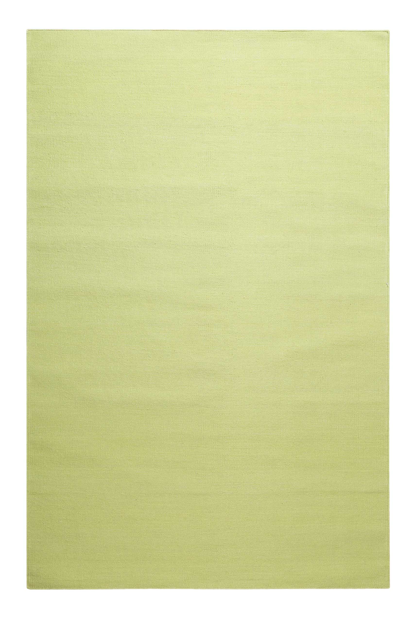 Kelim Teppich Grün aus Baumwolle 