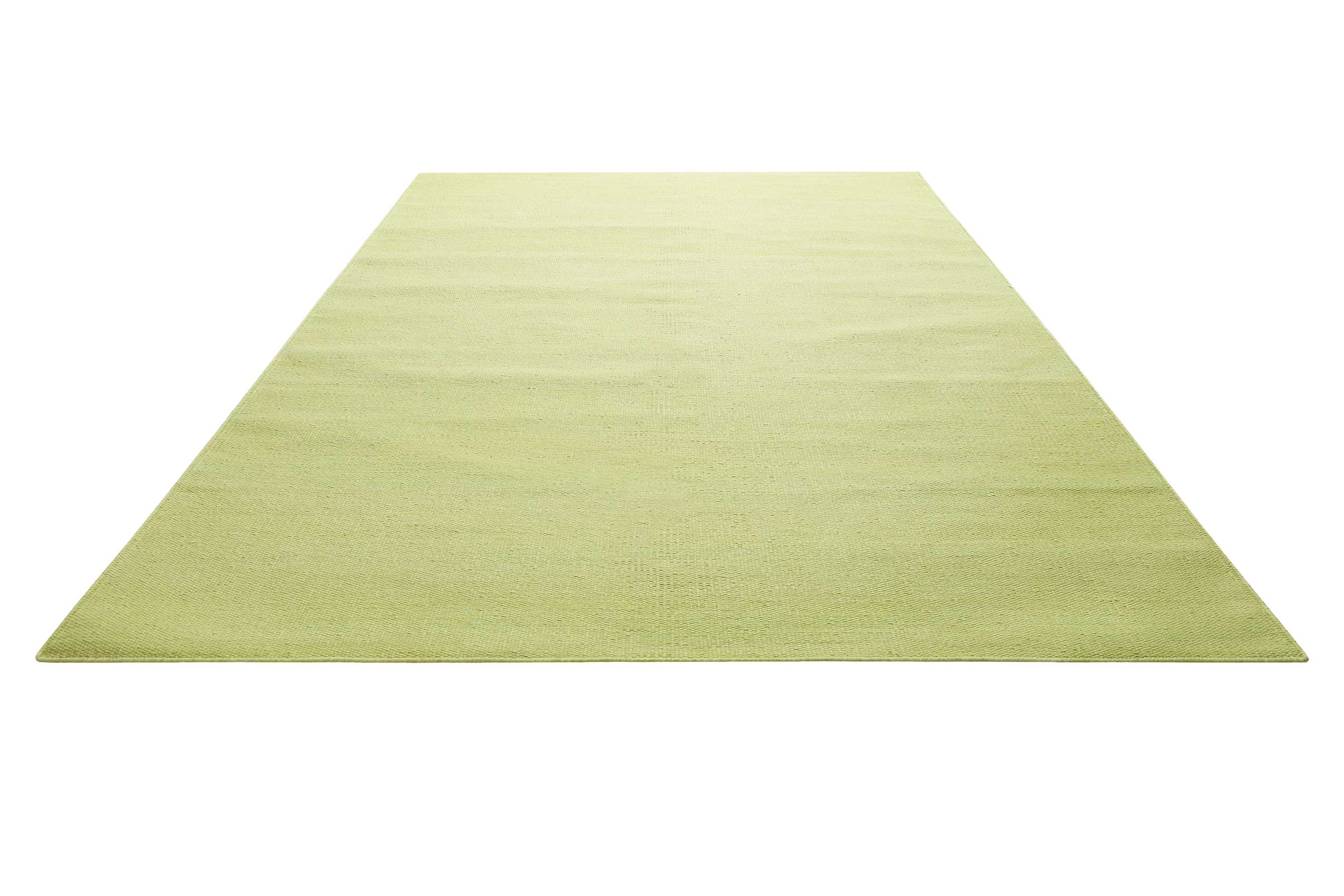 Kelim Teppich Grün aus Baumwolle » Nizza « Green Looop - Ansicht 2