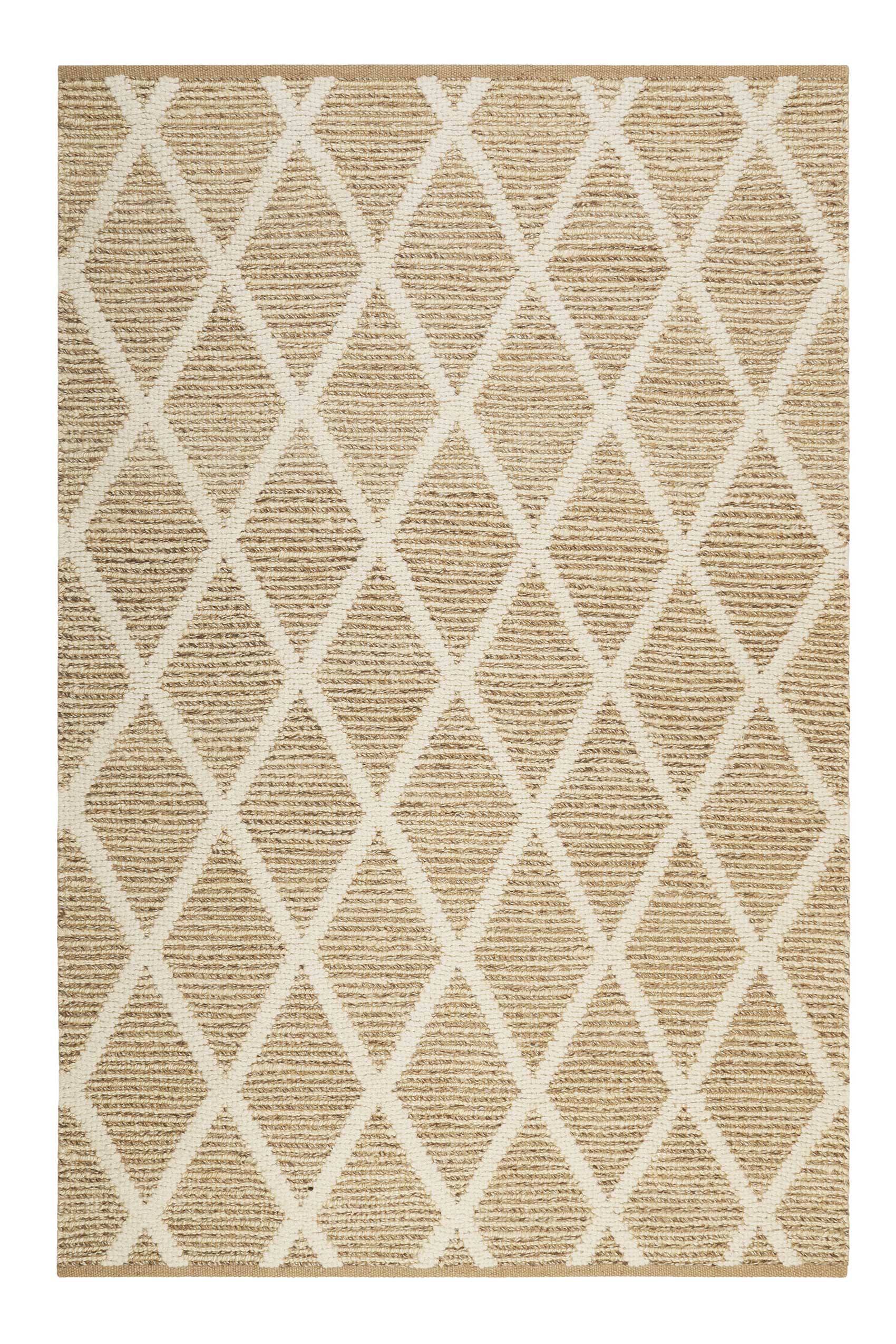 Teppich Naturfarben aus Jute & Wolle 