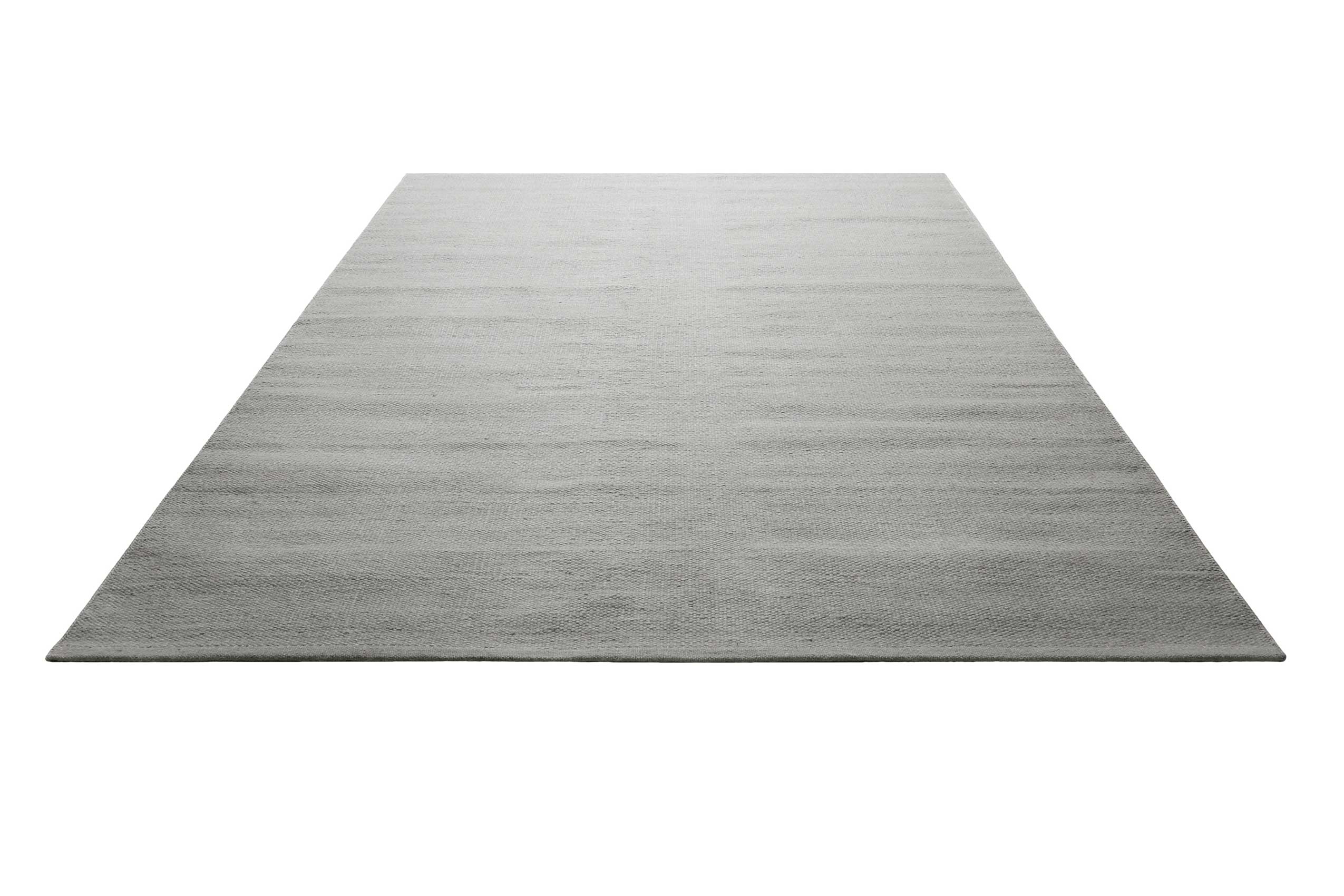 Kelim Teppich Grau aus Wolle 