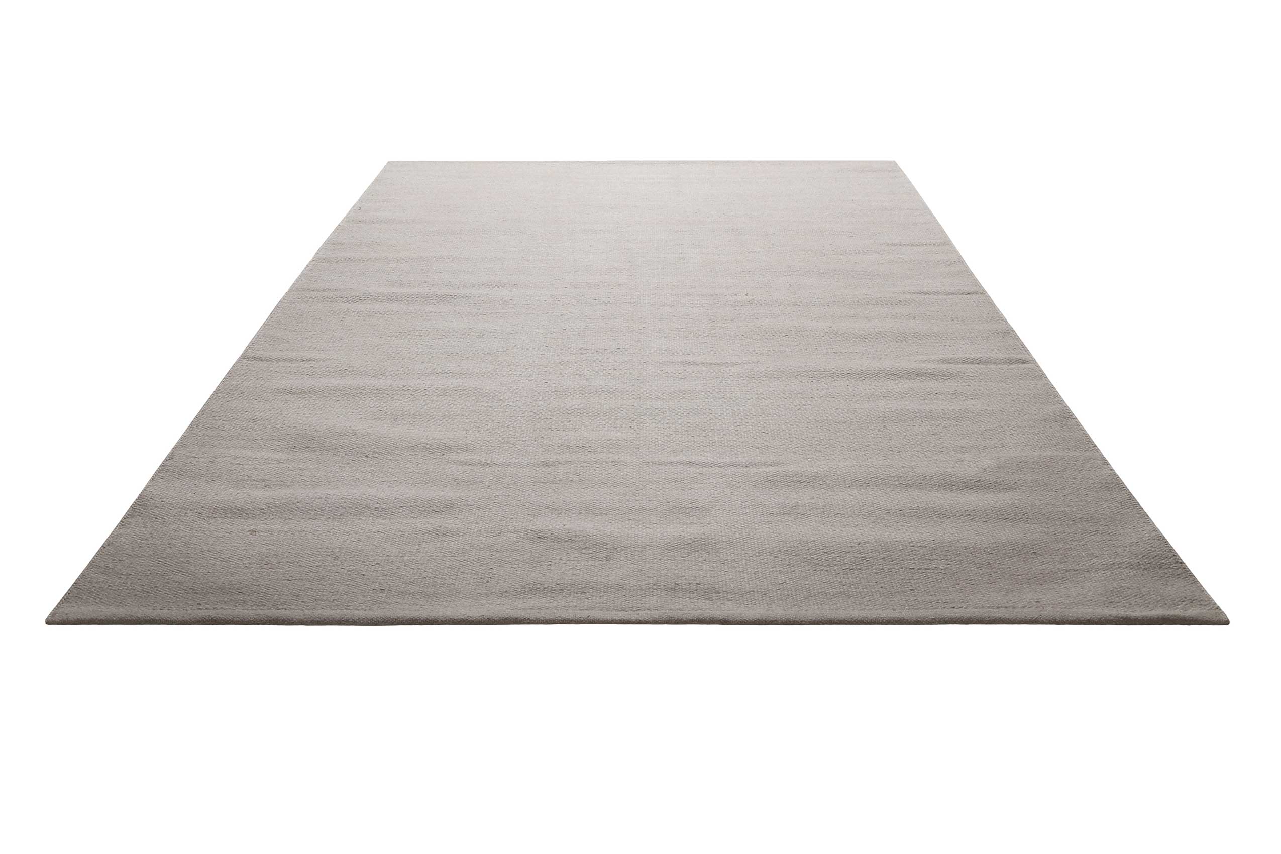Kelim Teppich Grau Beige aus Wolle » Perpignan « Green Looop - Ansicht 2