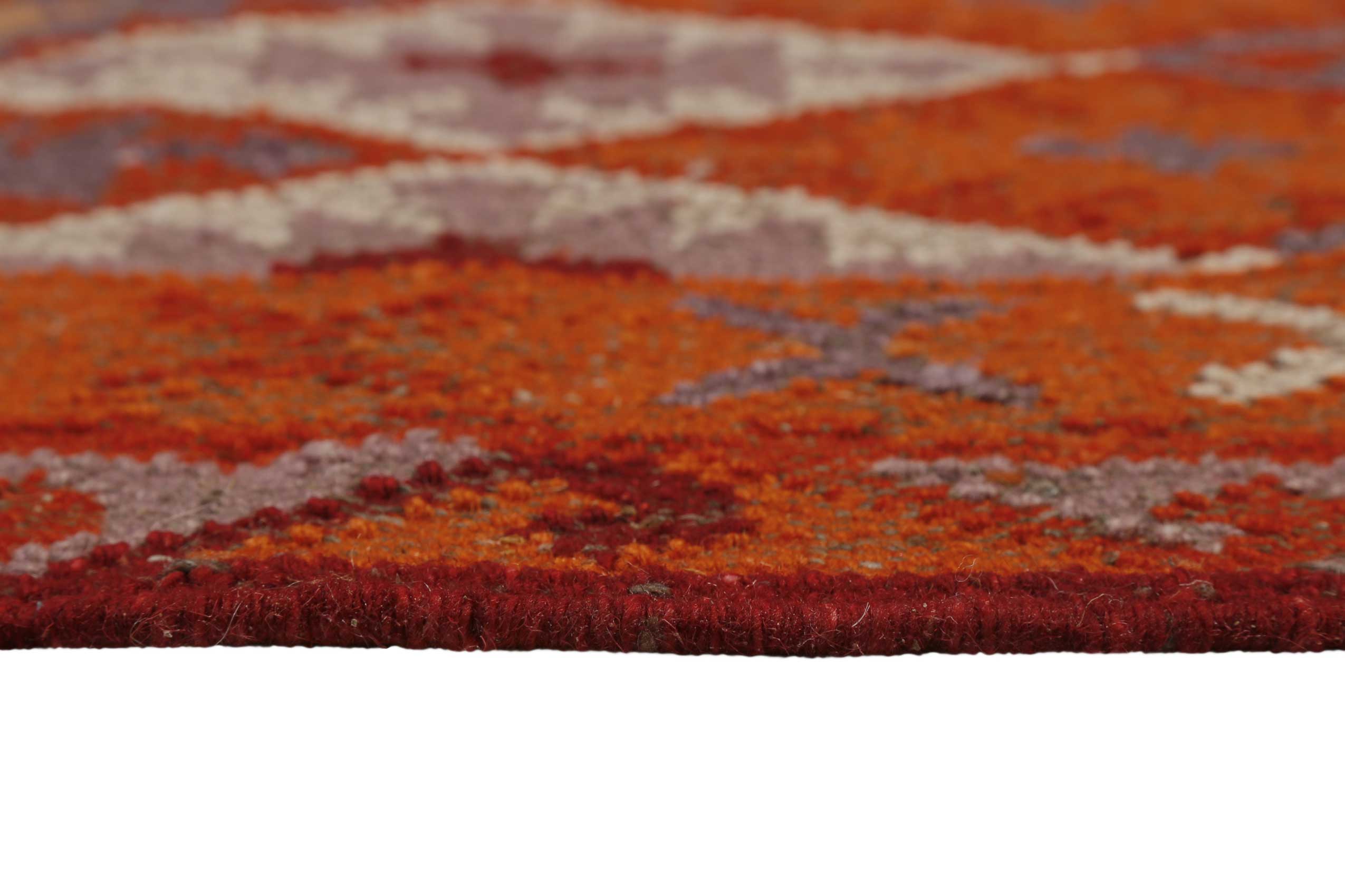 Kelim Teppich Rostrot aus Wolle » Pierre « Green Looop - Ansicht 4