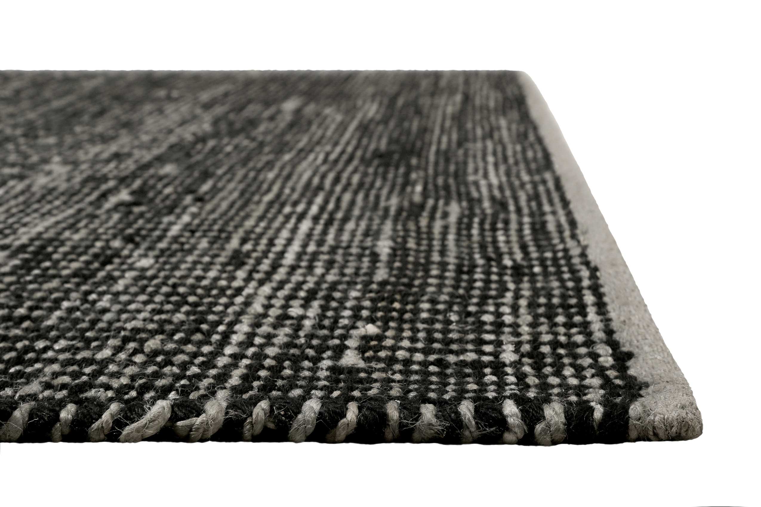 Kelim Teppich Grau Schwarz aus Jute & Wolle » Toulouse « Green Looop - Ansicht 3