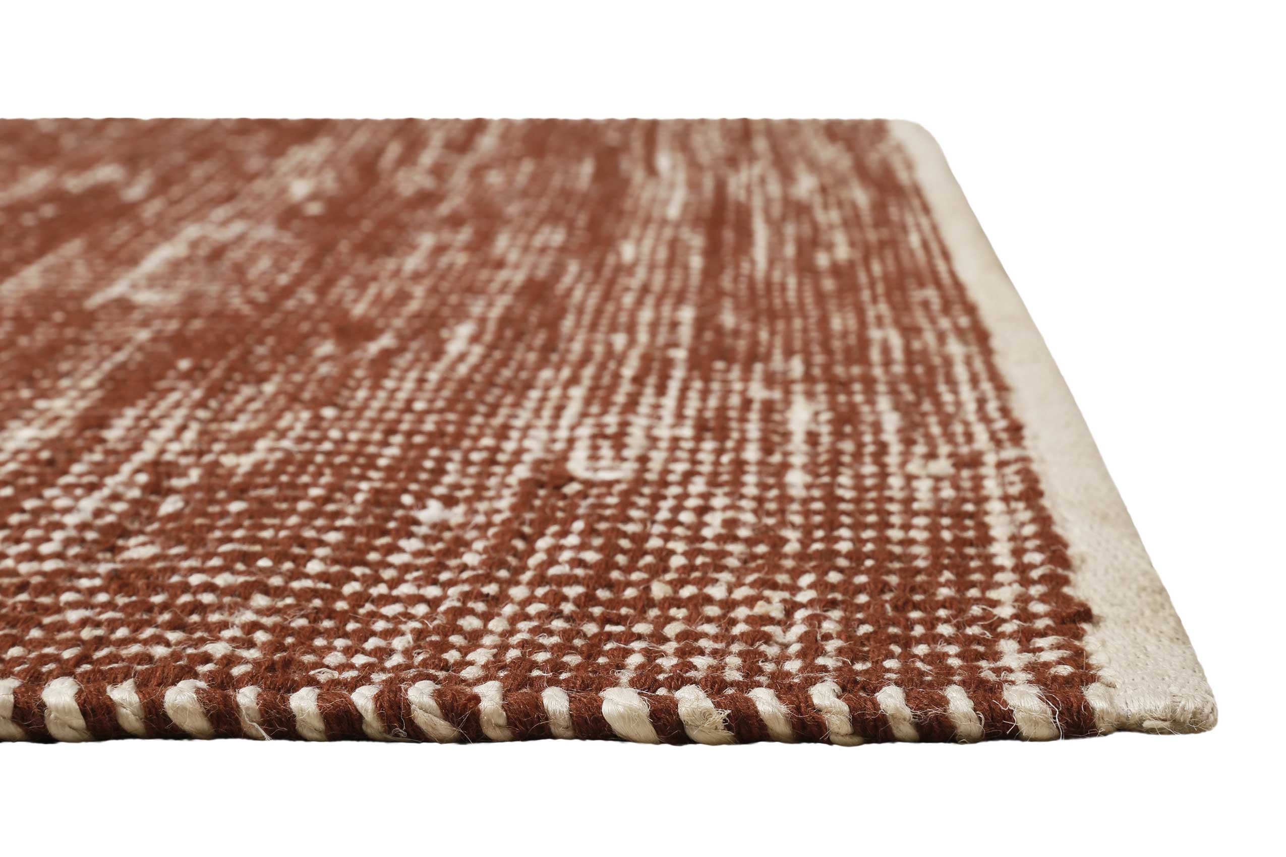Kelim Teppich Rotbraun Beige aus Jute & Wolle » Toulouse « Green Looop - Ansicht 3