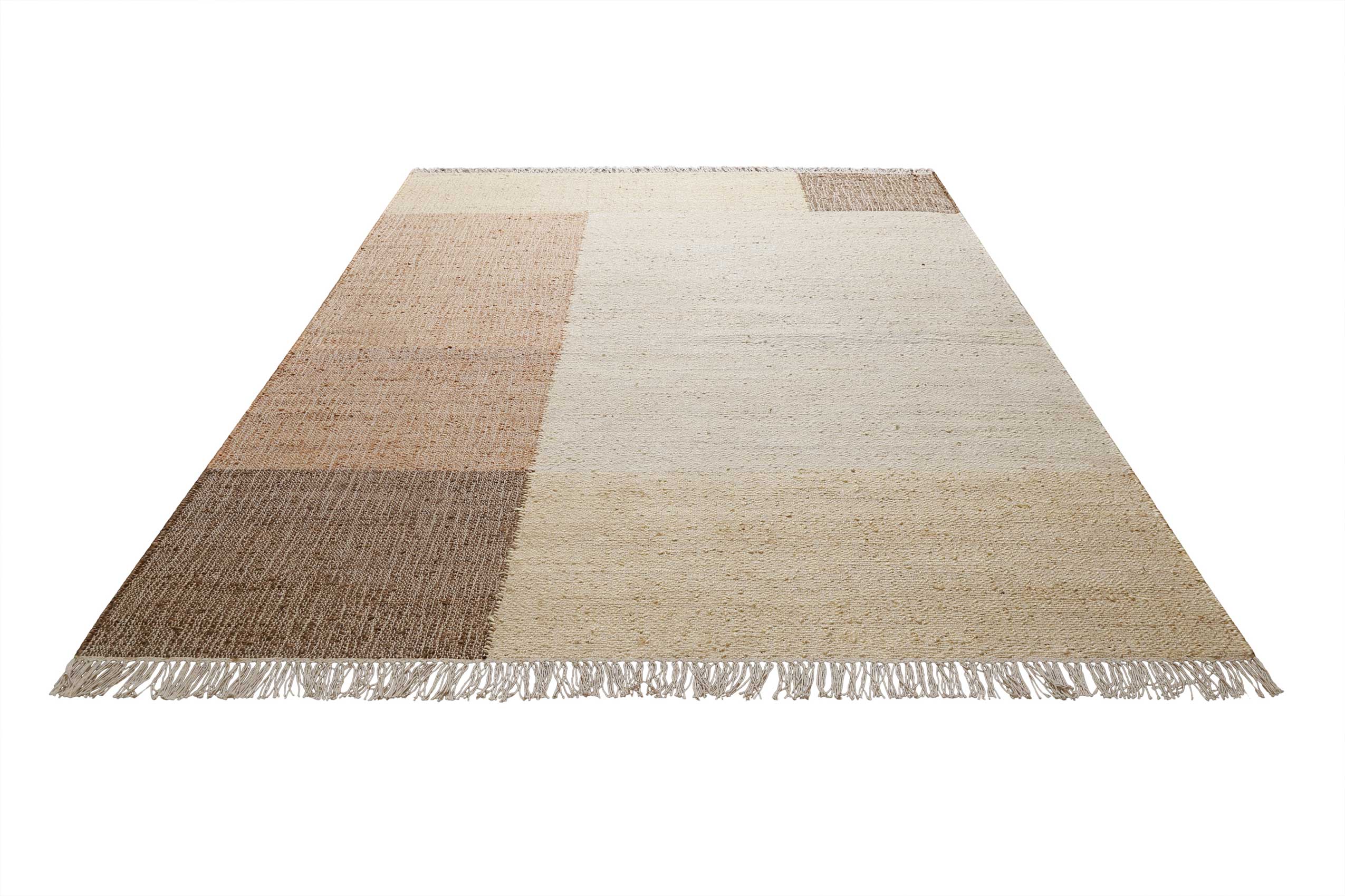 Handwebteppich Beige Braun aus Naturfaser » Valentin « Green Looop - Ansicht 2