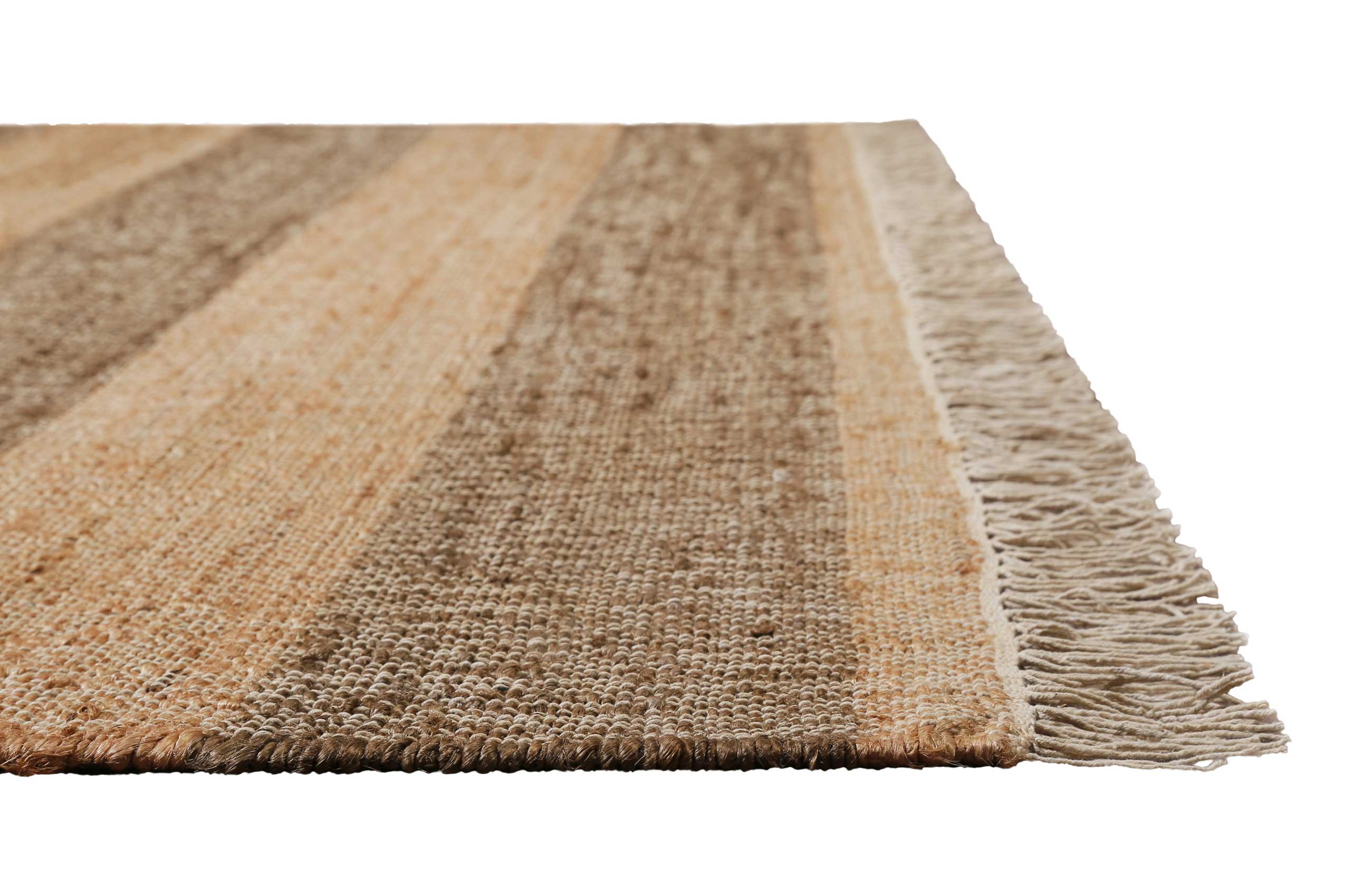 Handwebteppich Beige Braun aus Naturfaser » Virgil « Green Looop - Ansicht 3