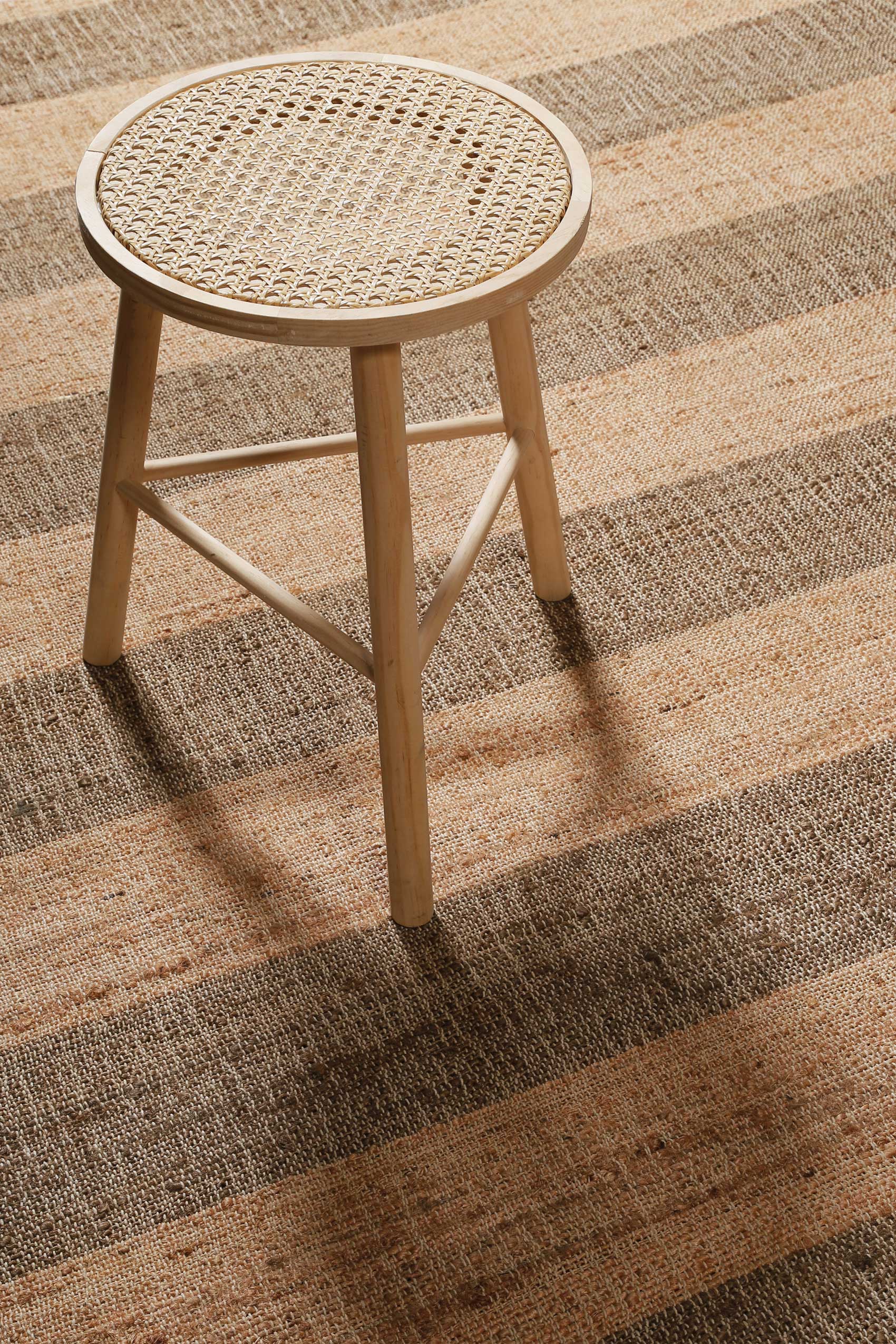 Handwebteppich Beige Braun aus Naturfaser » Virgil « Green Looop - Ansicht 4