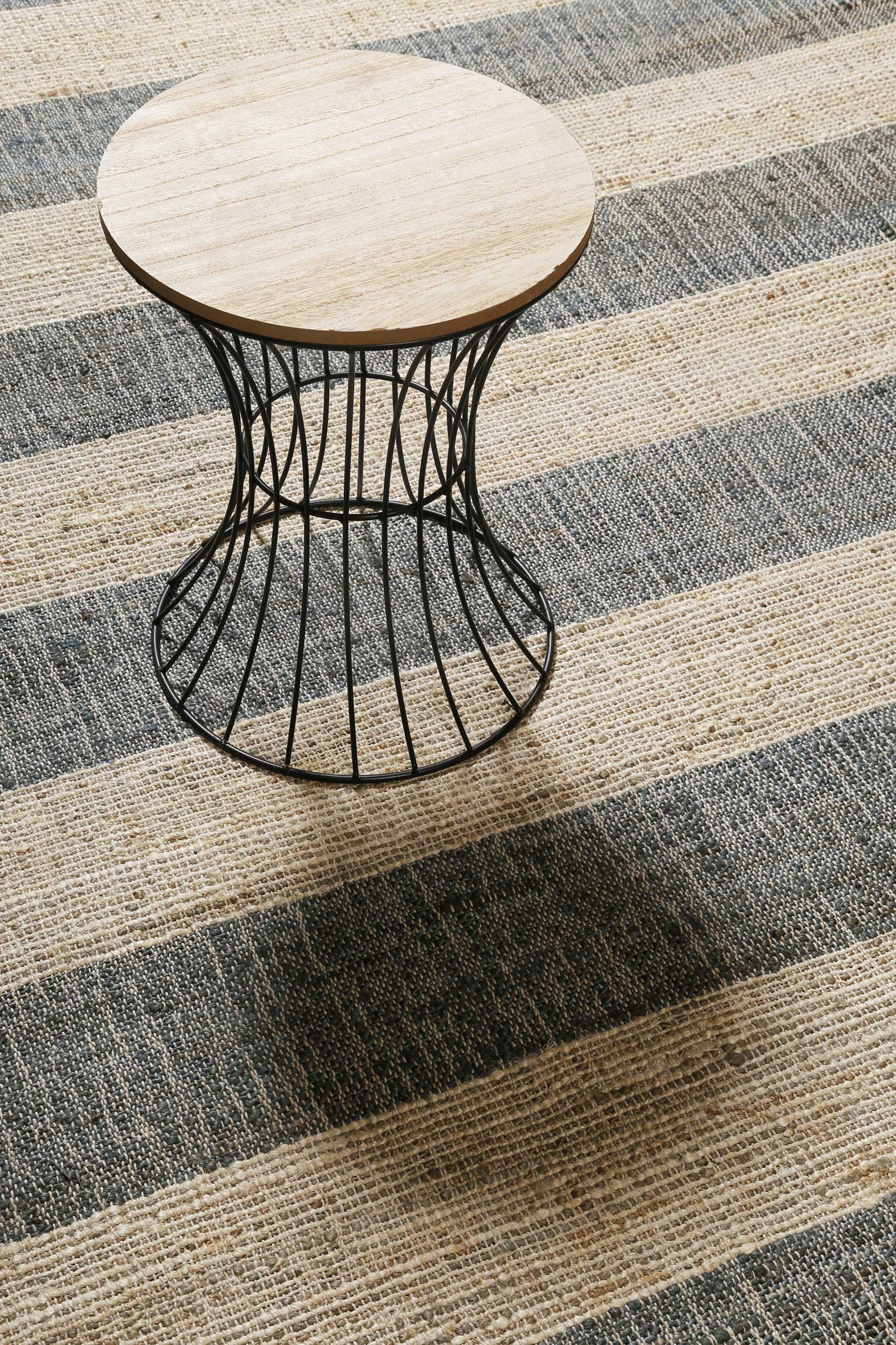 Handwebteppich Beige Grau aus Naturfaser » Virgil « Green Looop - Ansicht 4