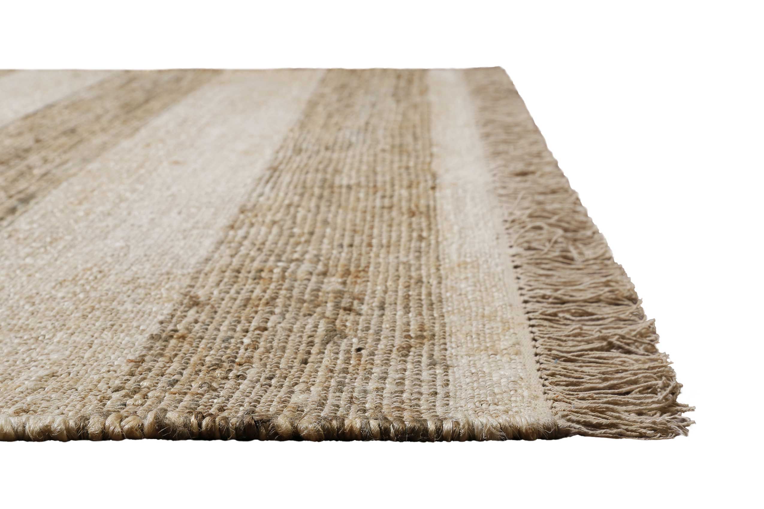 Handwebteppich Beige Sand aus Naturfaser » Virgil « Green Looop - Ansicht 3