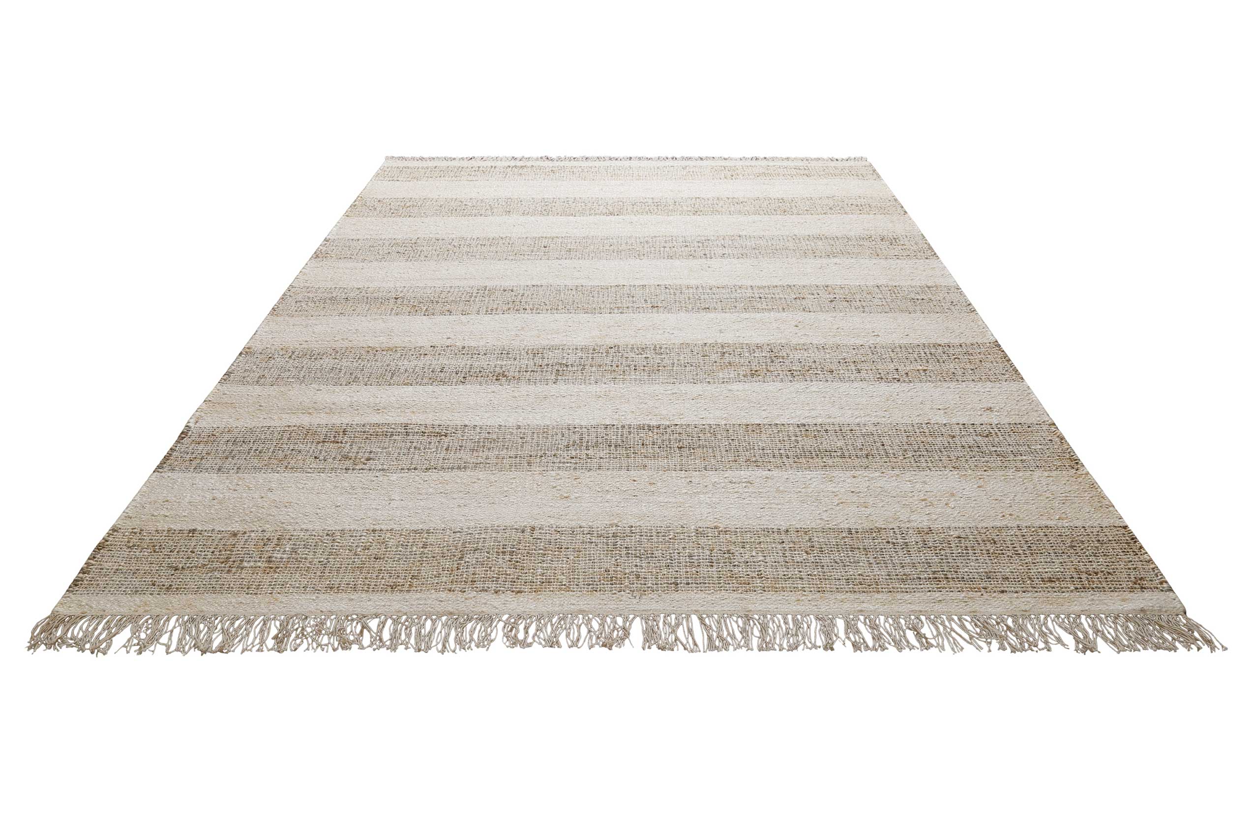 Handwebteppich Beige Sand aus Naturfaser » Virgil « Green Looop - Ansicht 2