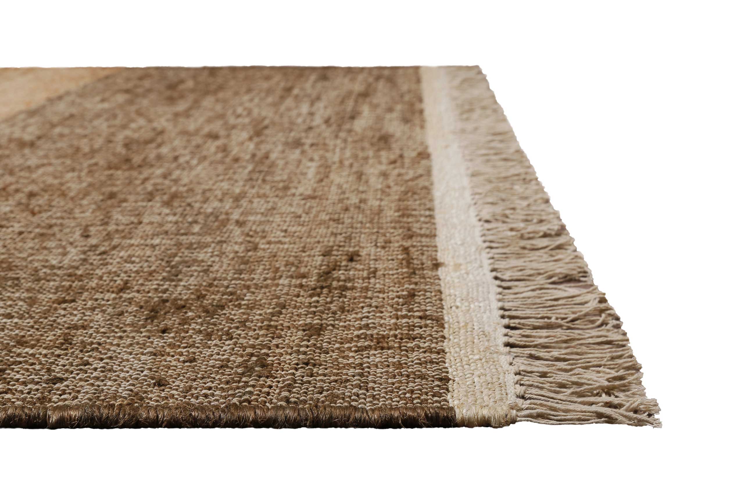 Handwebteppich Beige Braun aus Naturfaser » Vito « Green Looop - Ansicht 3