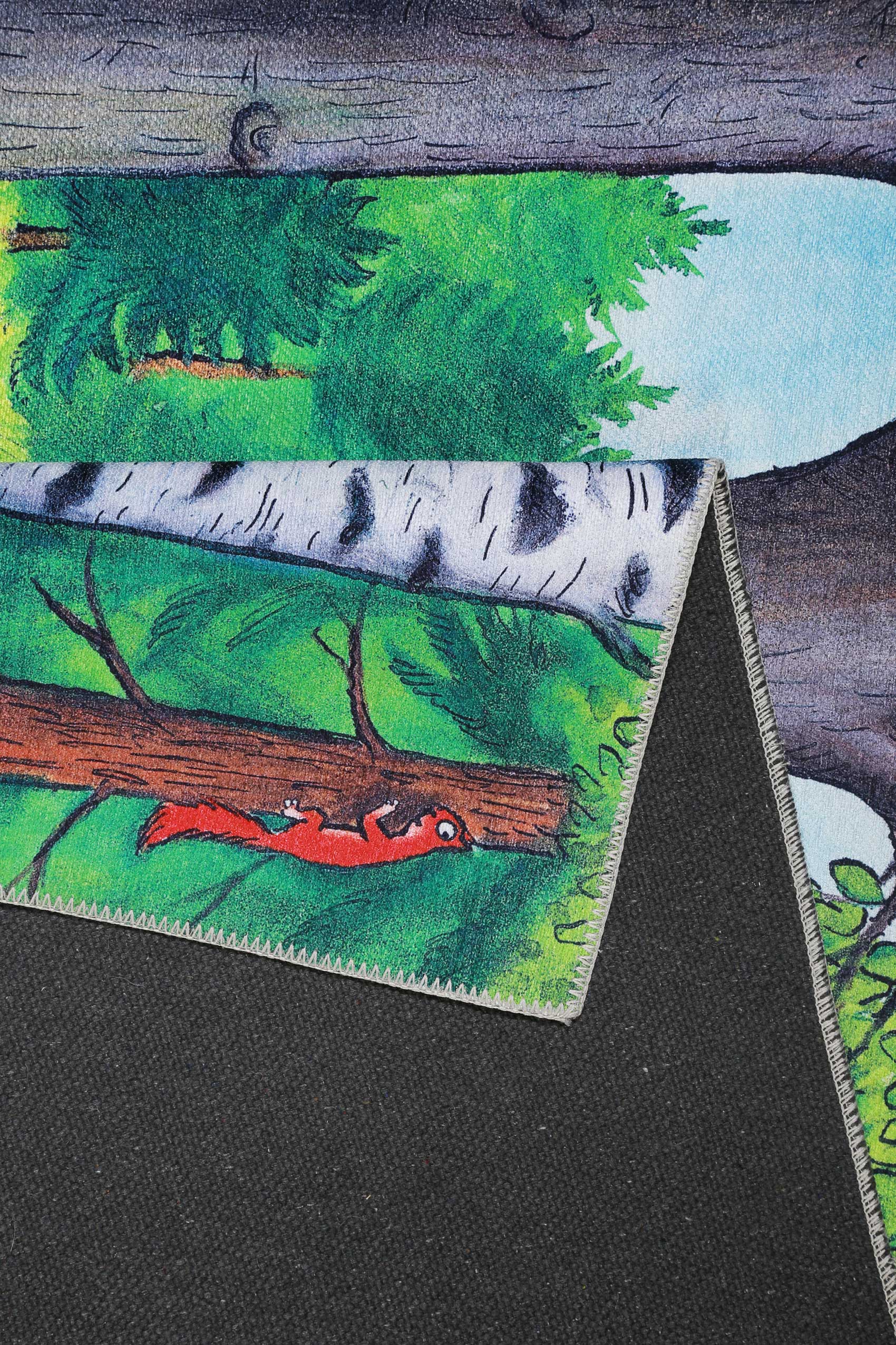 Grüffelo Kinderteppich Bunt Kurzflor 