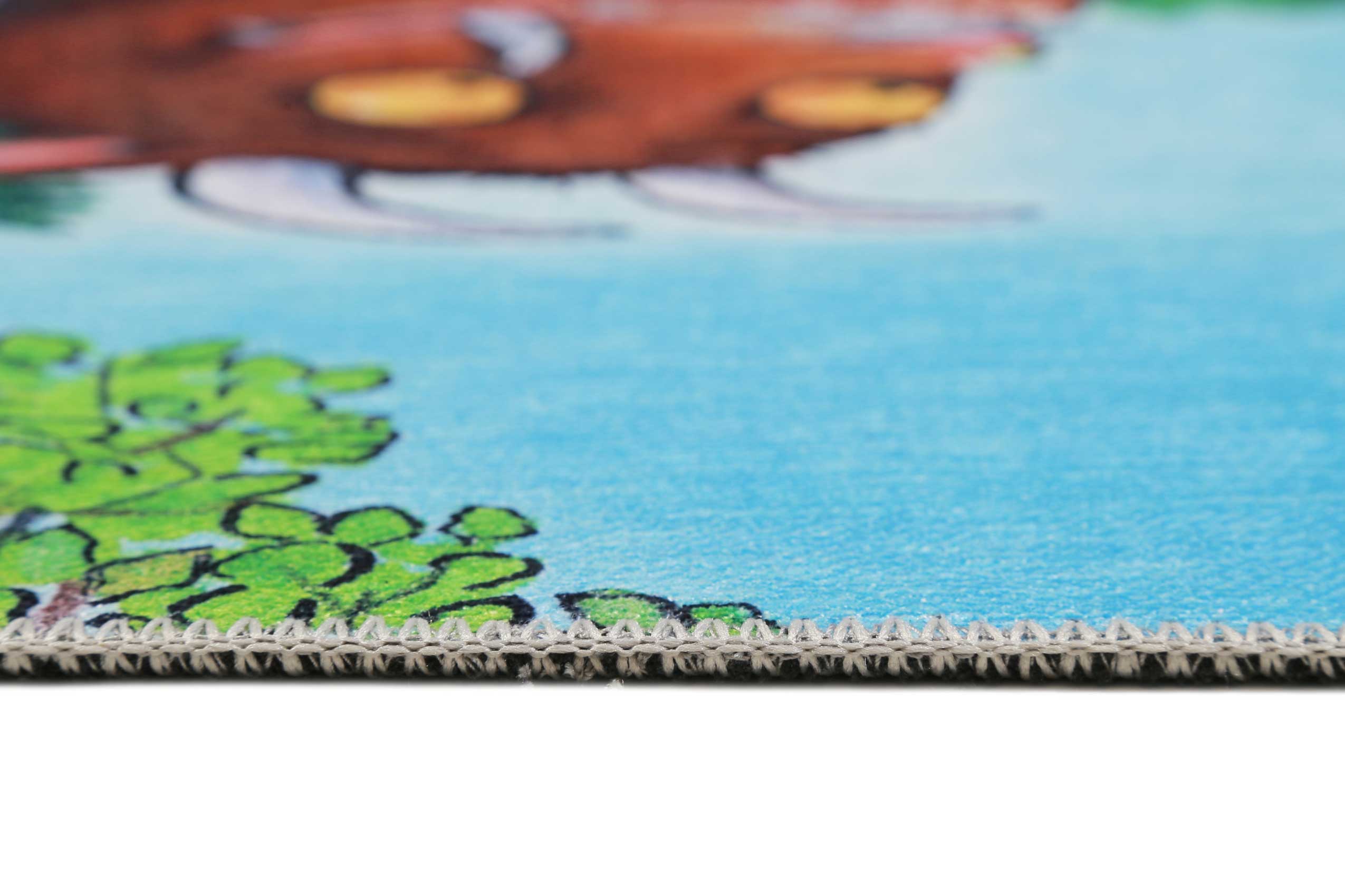 Grüffelo Kinderteppich Bunt Kurzflor 