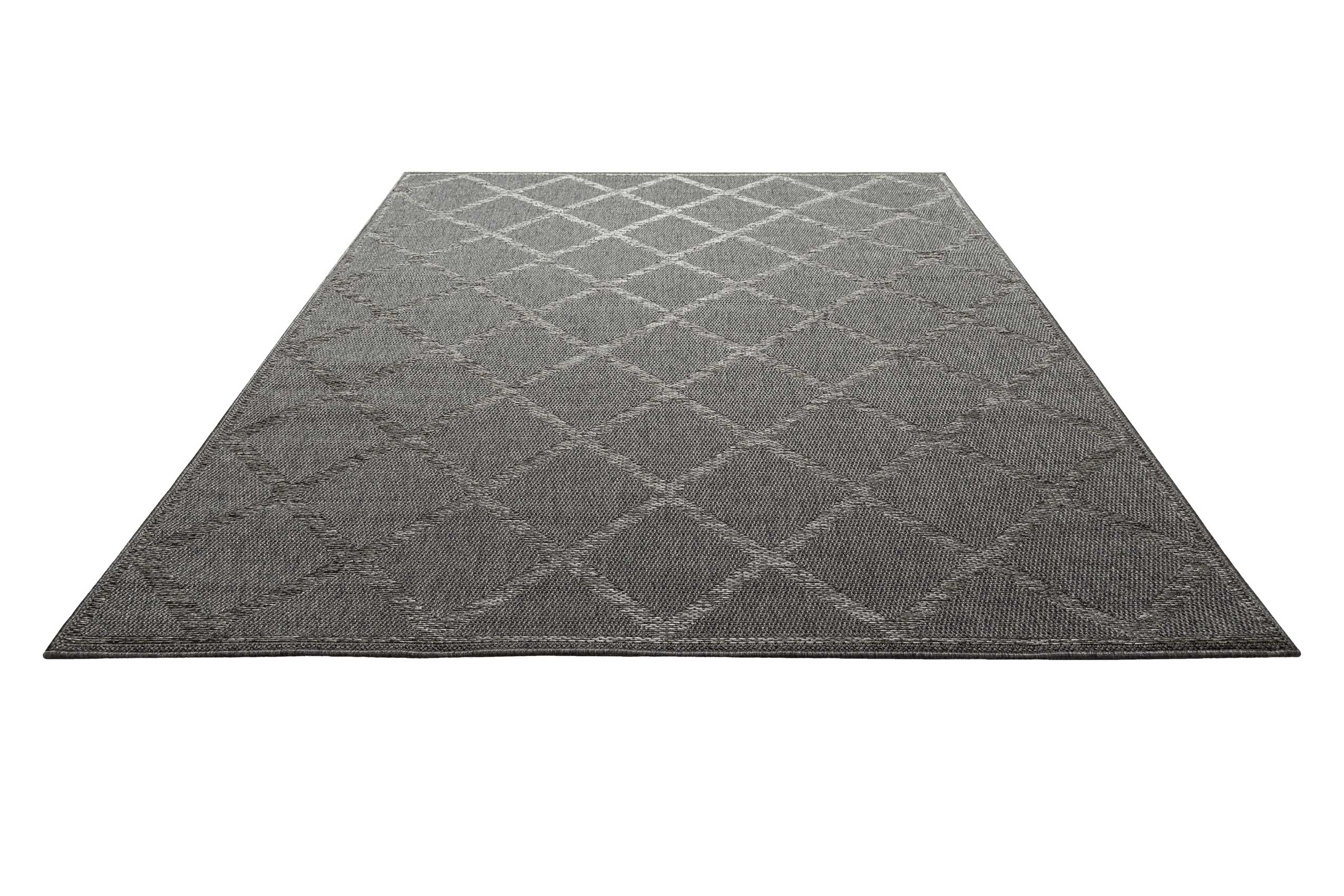 Outdoor Teppich Grau Blau 