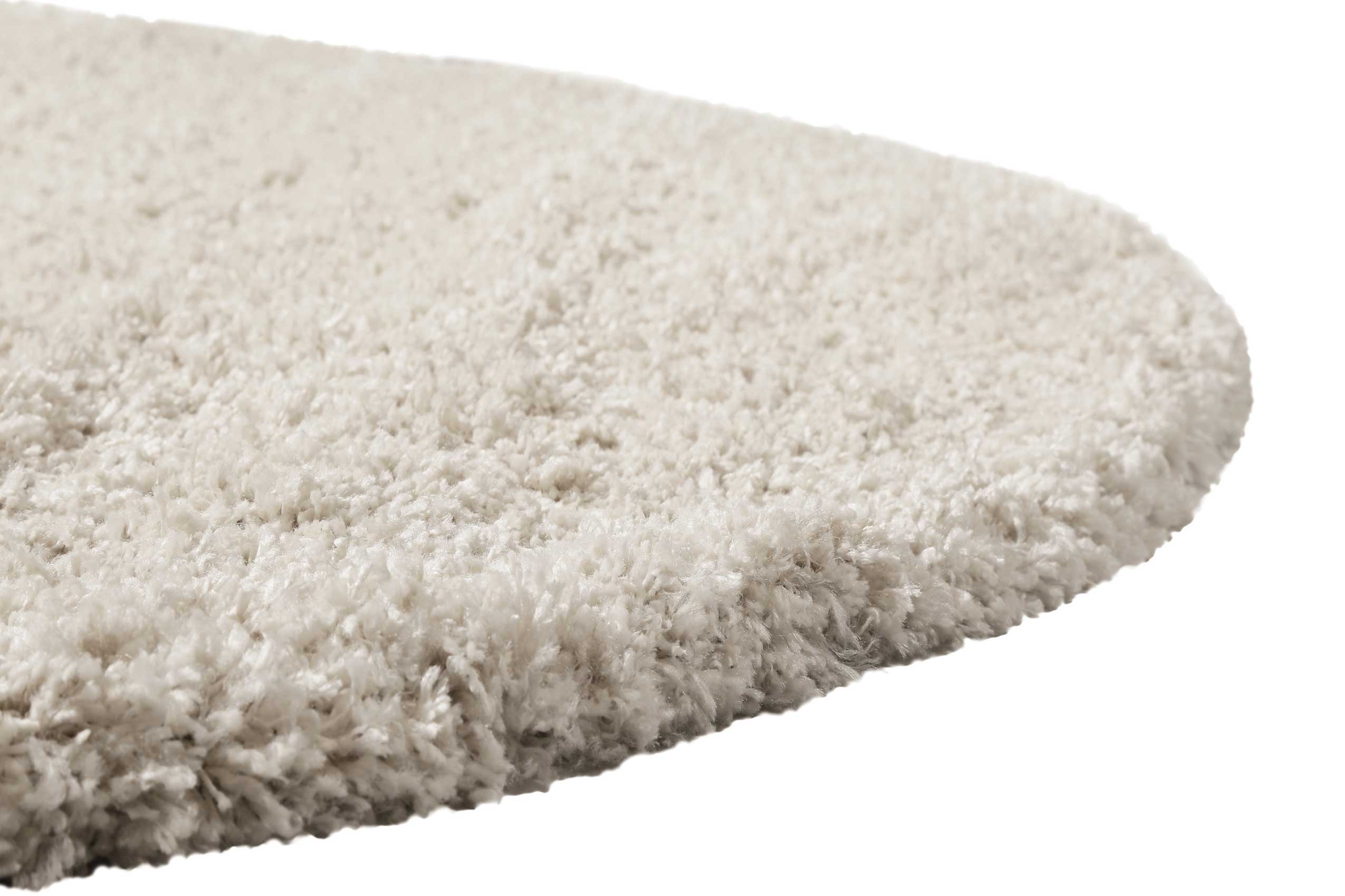 Teppich Rund Creme Beige Hochflor » Bozen « Homie Living - Ansicht 3