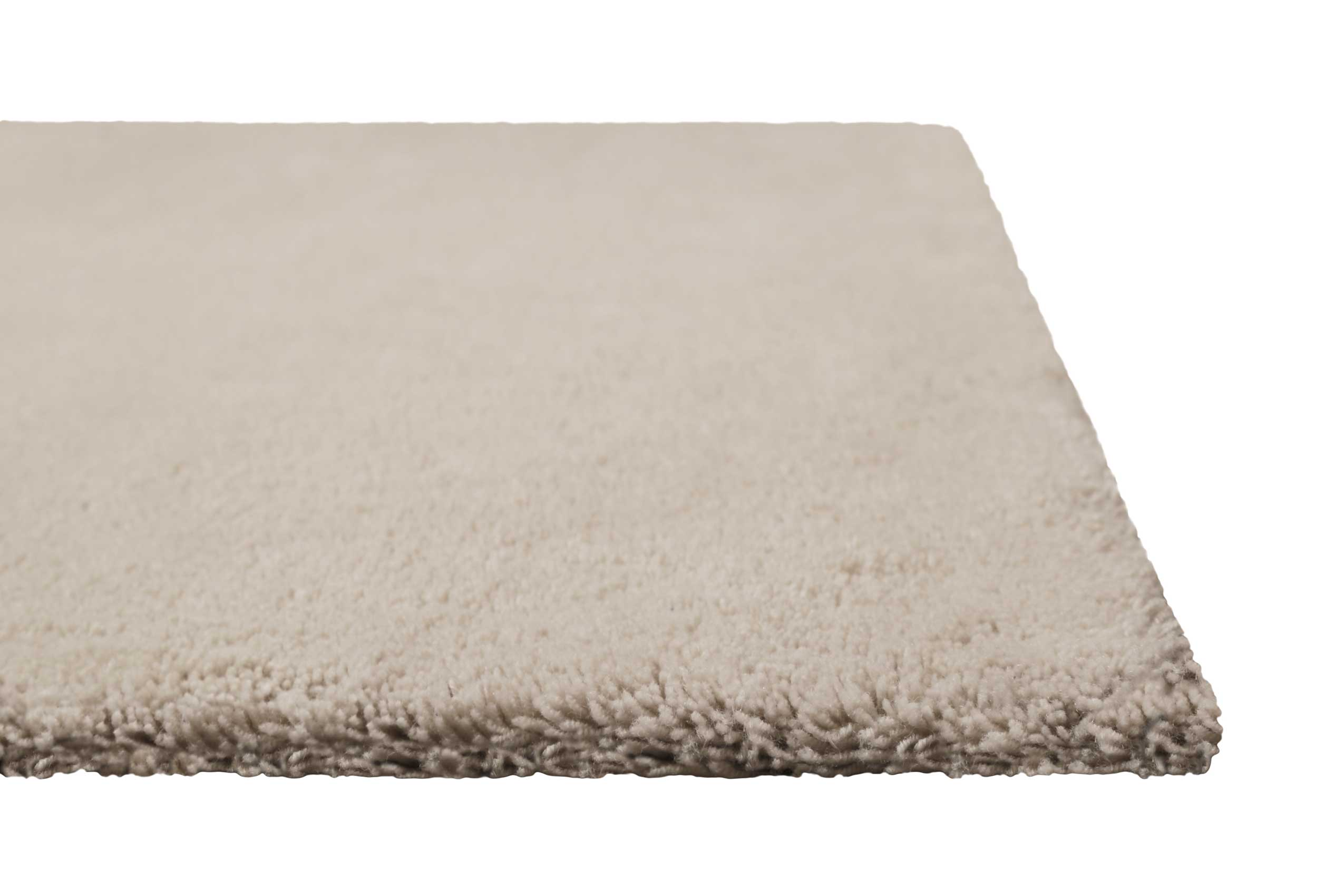 Teppich Sand Beige Kurzflor aus Wolle » Campino « Homie Living - Ansicht 3