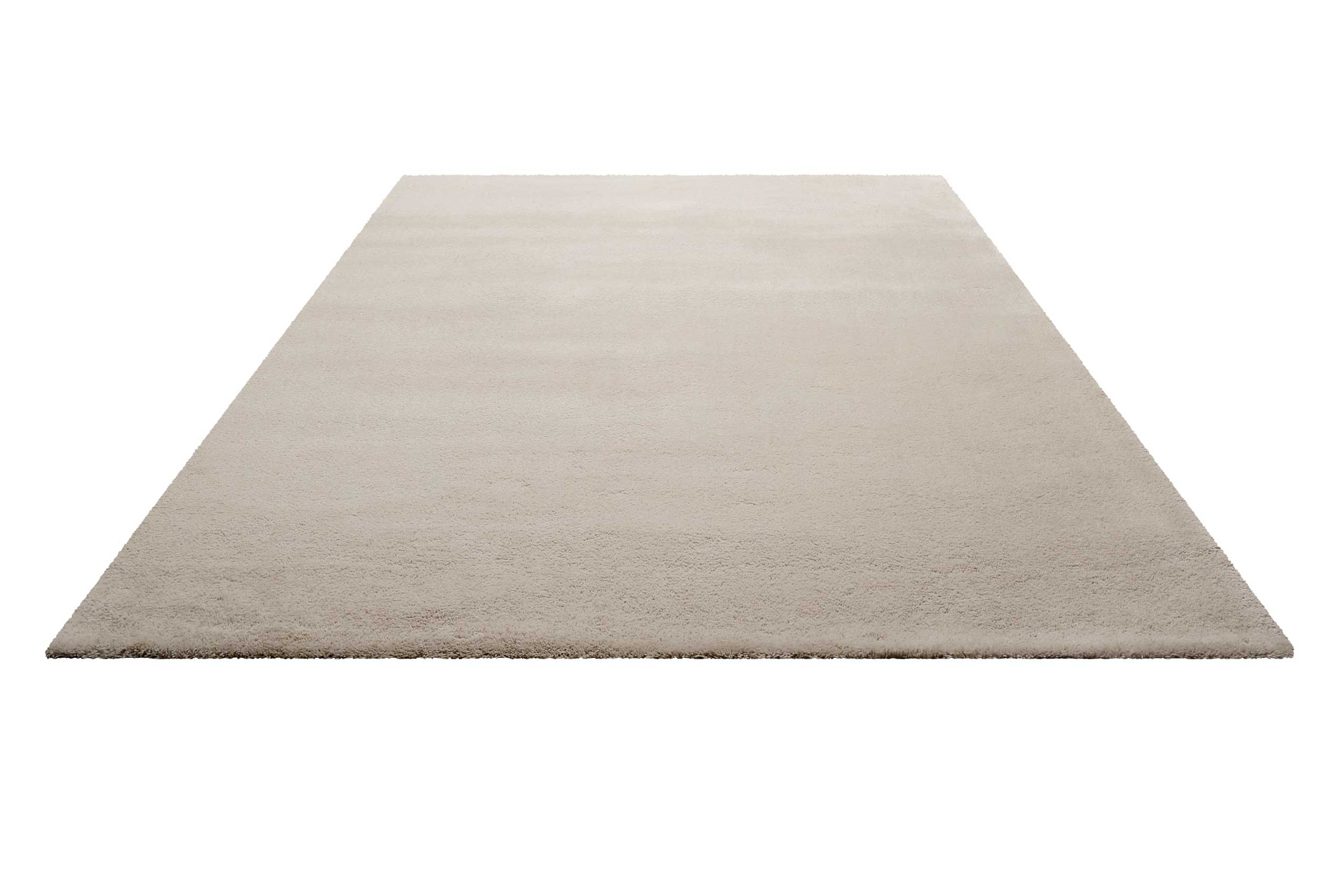 Teppich Sand Beige Kurzflor aus Wolle » Campino « Homie Living - Ansicht 2