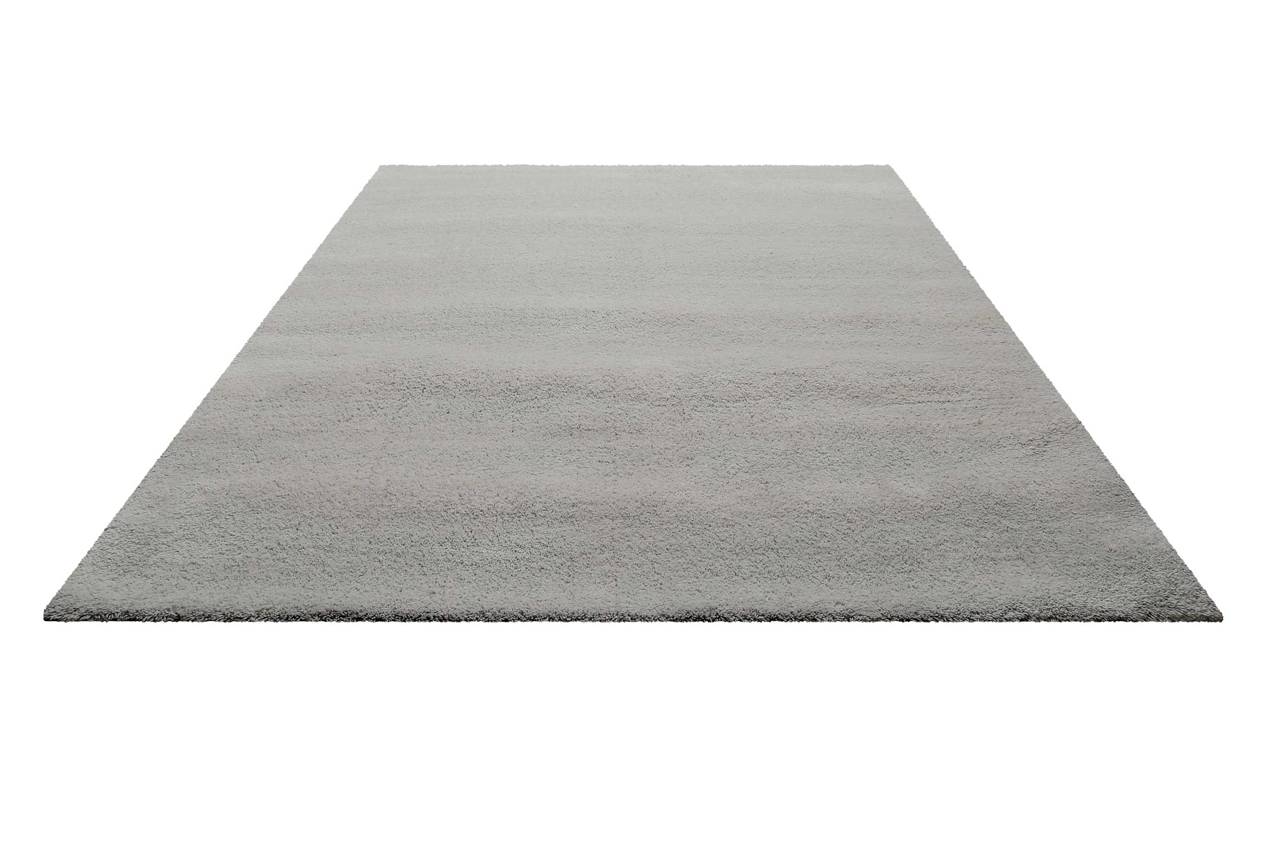 Teppich Hellgrau Kurzflor aus Wolle 