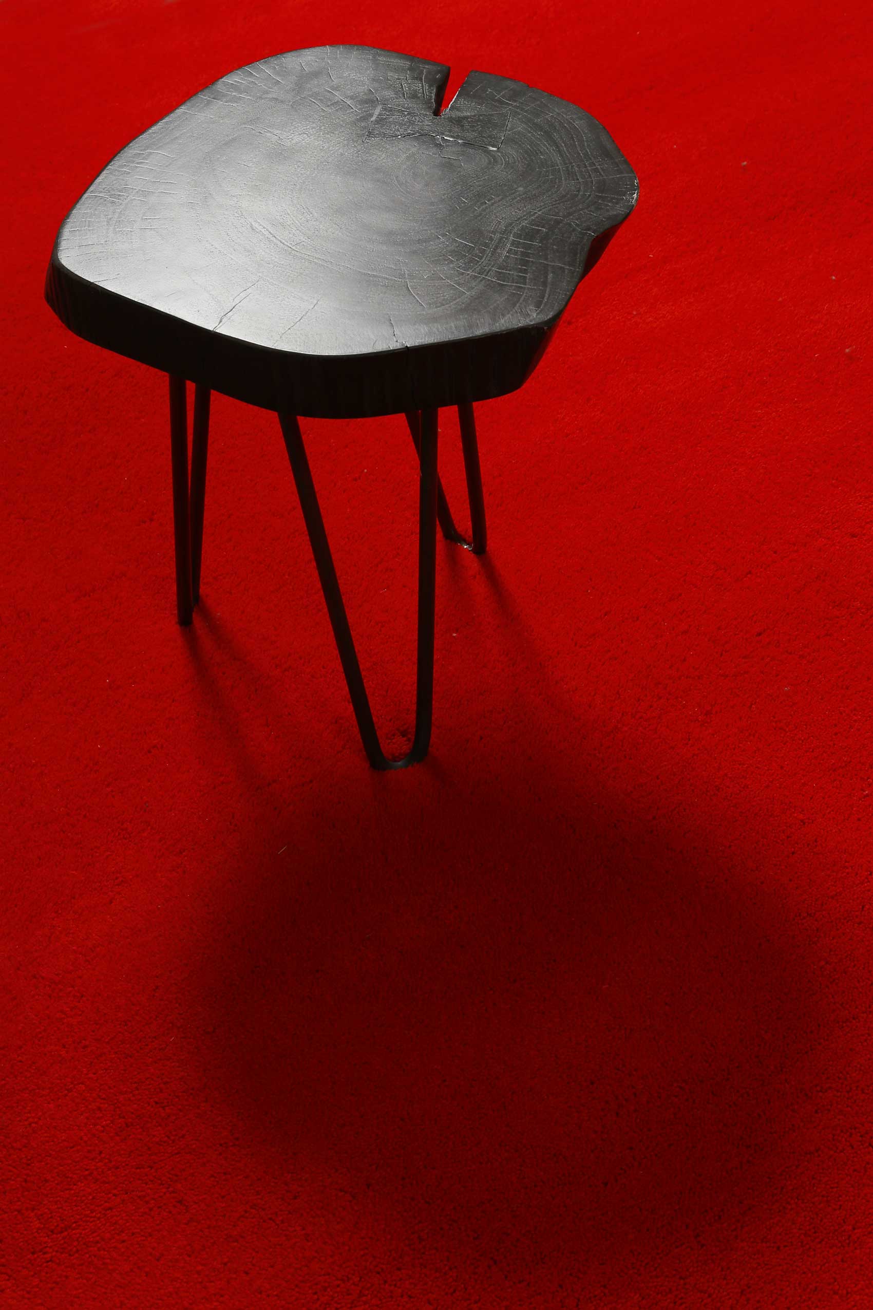 Teppich Rot Kurzflor aus Wolle 