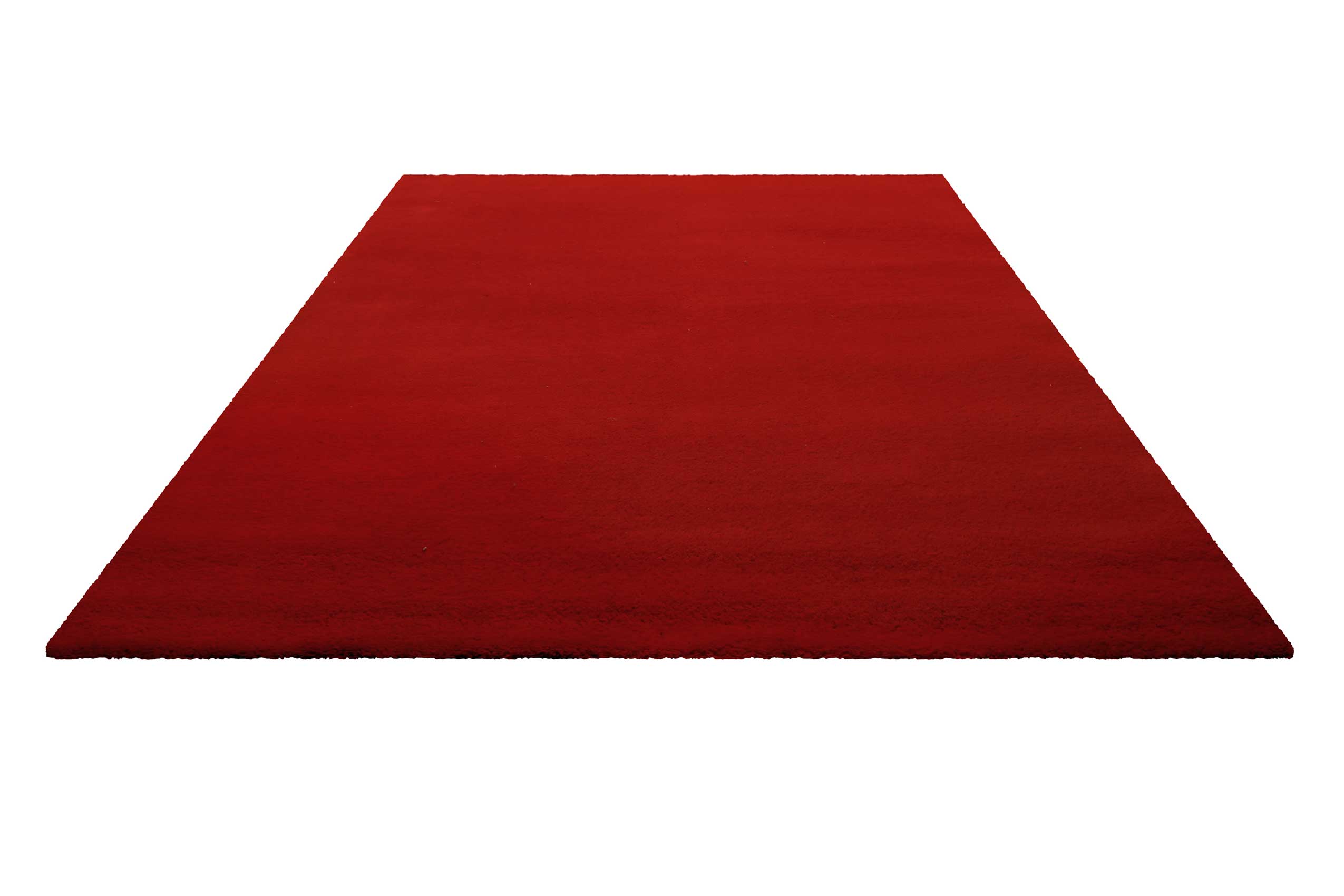 Teppich Rot Kurzflor aus Wolle » Campino « Homie Living - Ansicht 2