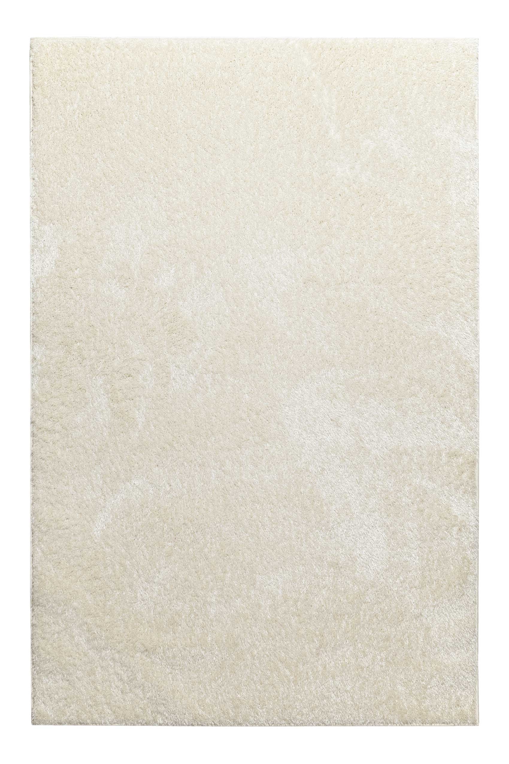 Teppich Creme Weiß Hochflor 