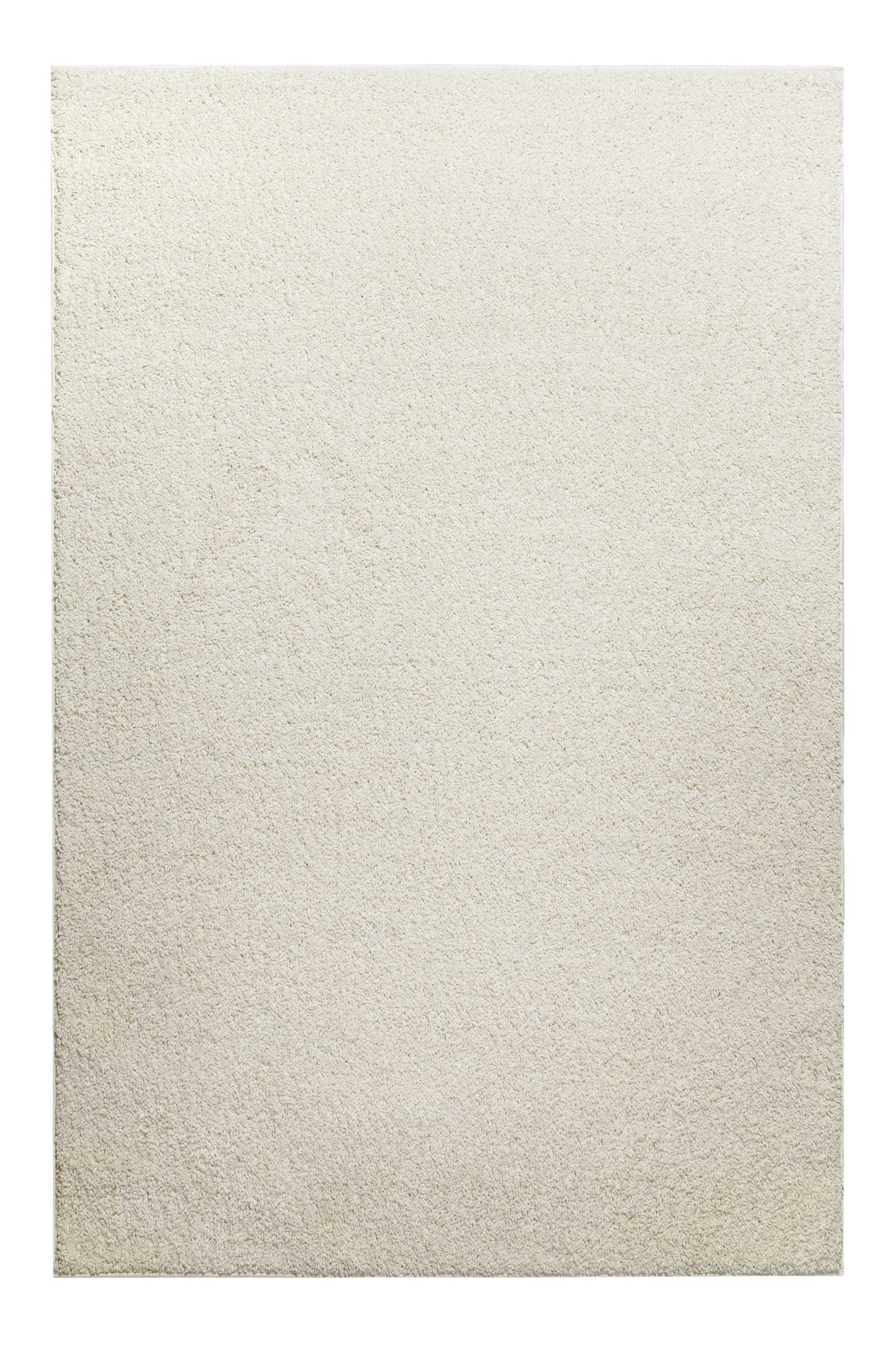 Teppich Creme Weiß Hochflor » Gino « Homie Living - Ansicht 1