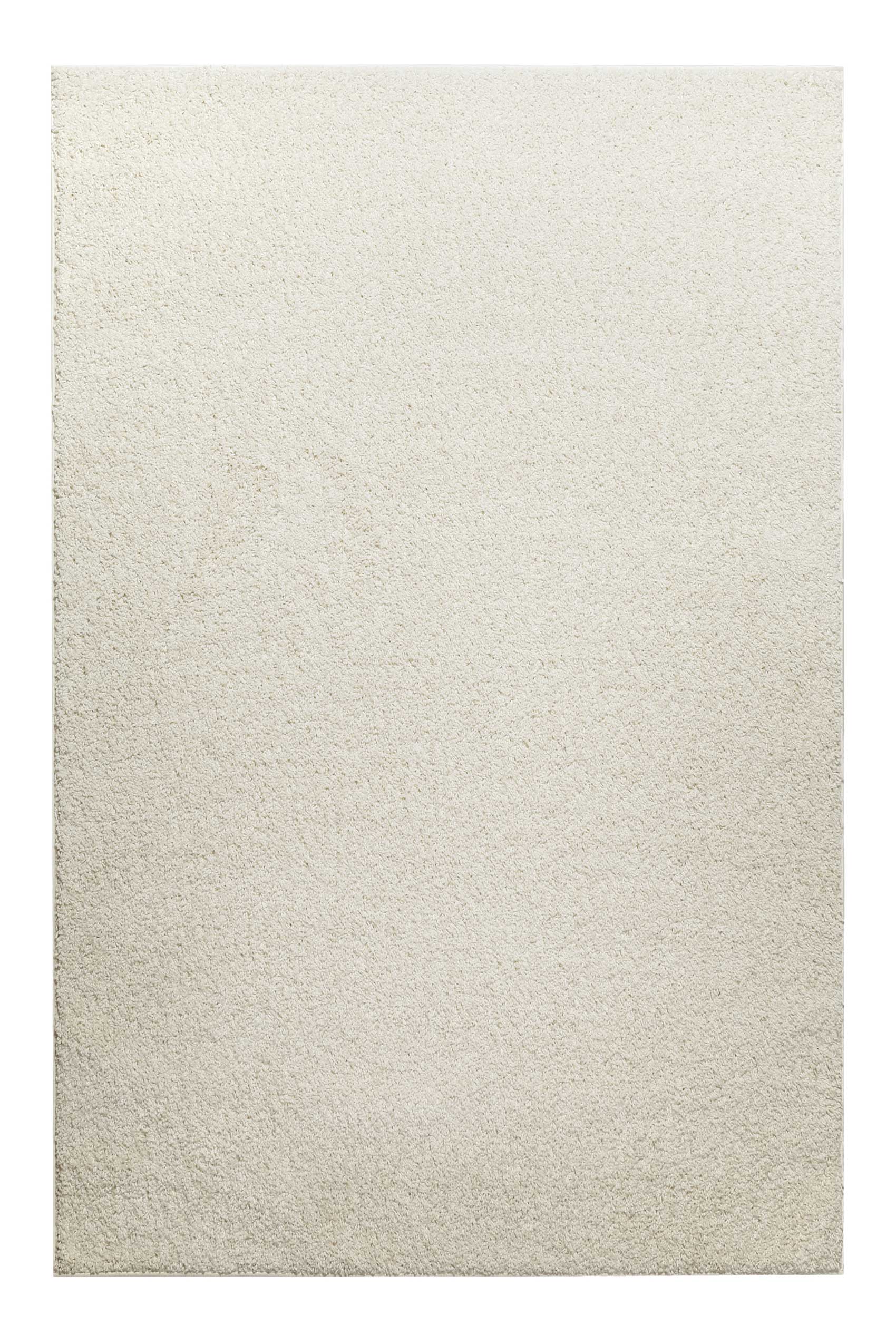Teppich Creme Weiß Hochflor 