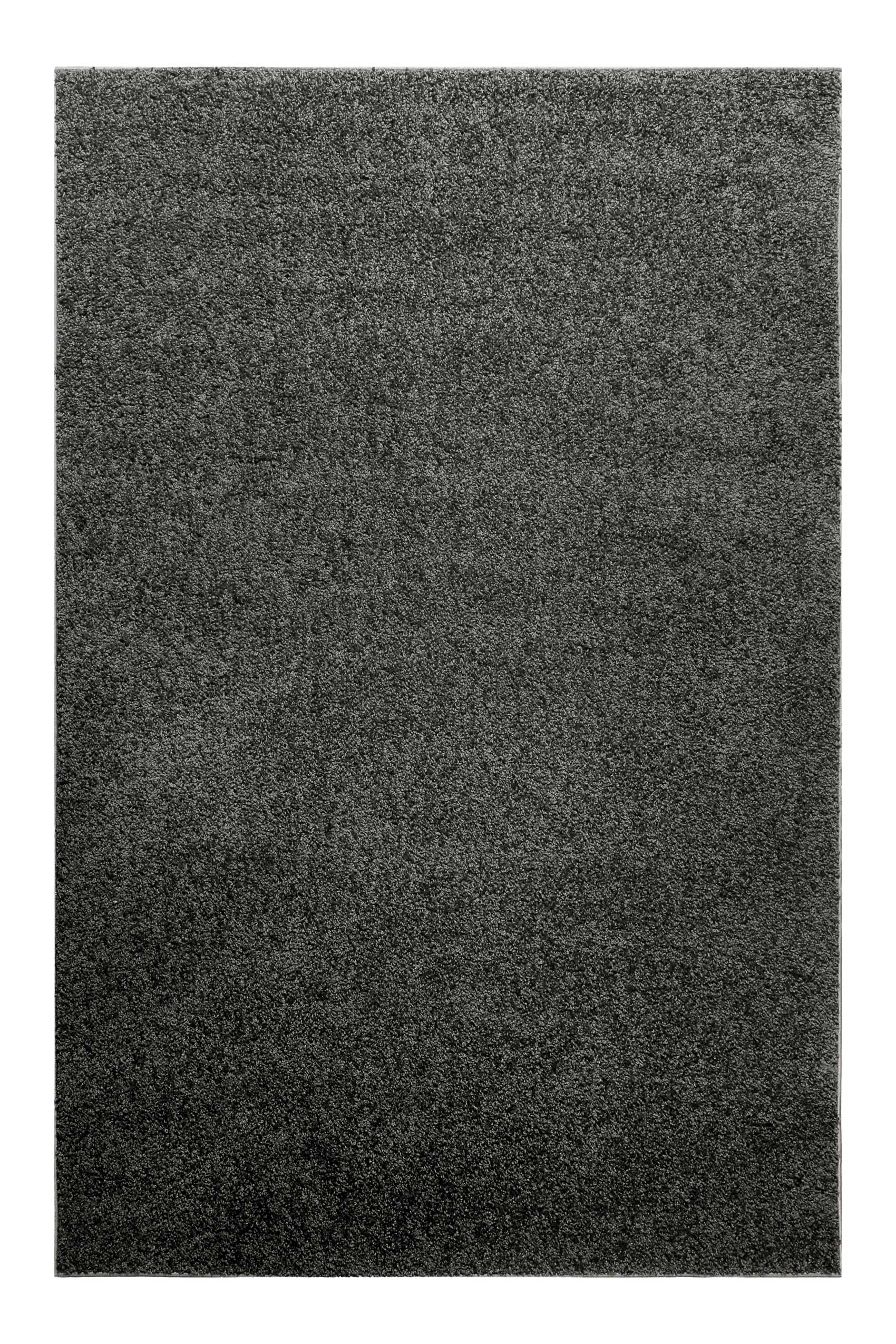 Teppich Anthrazit Hochflor » Gino « Homie Living - Ansicht 1