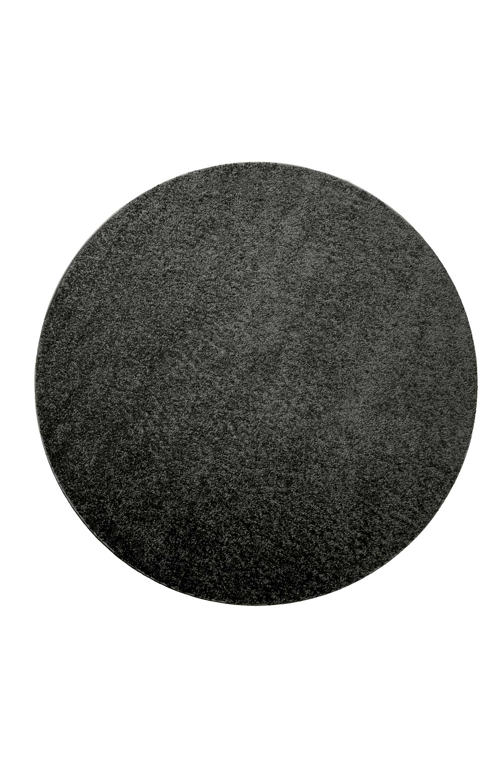 Teppich Rund Anthrazit Hochflor 