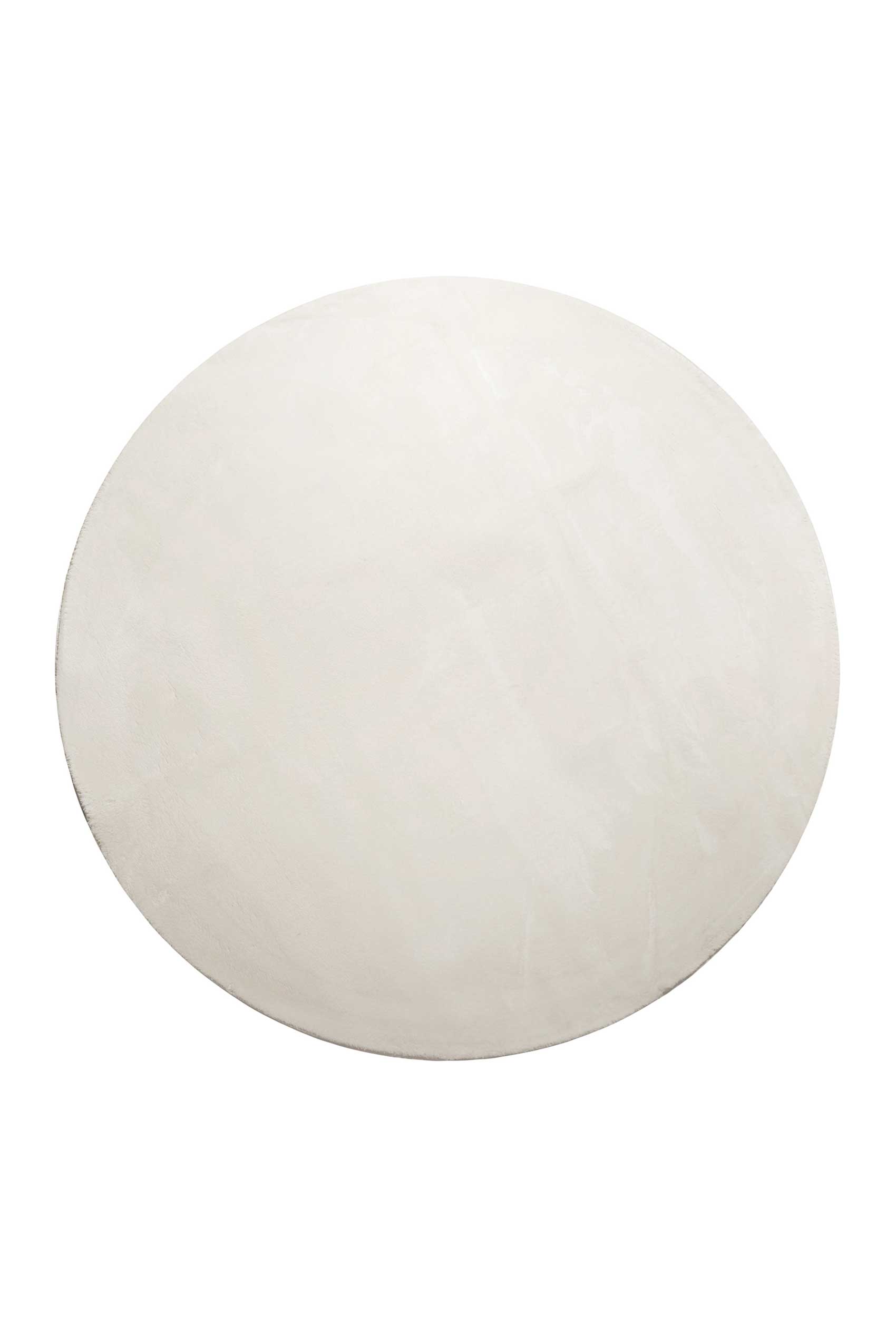 Teppich Rund Creme Beige soft & weich » Lago « Homie Living - Ansicht 1