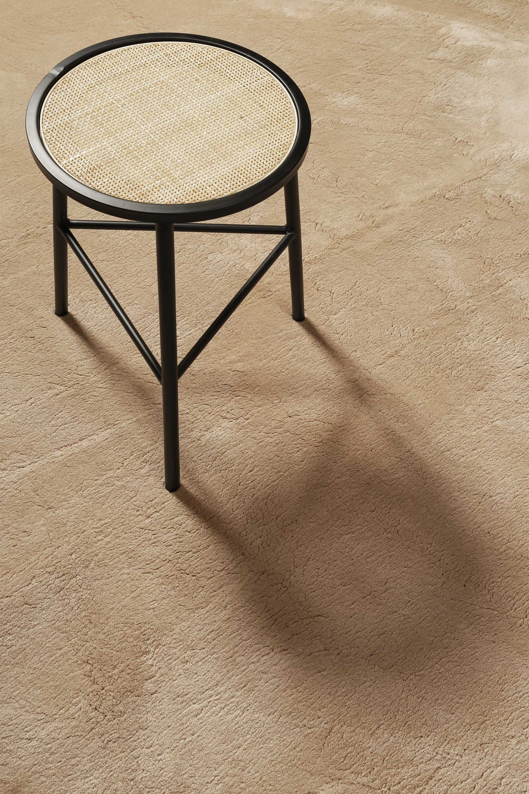 Teppich Rund Sand Beige soft & weich » Lago « Homie Living - Ansicht 4